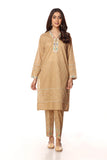 Beige Gold 1 in Beige coloured Printed Lawn fabric