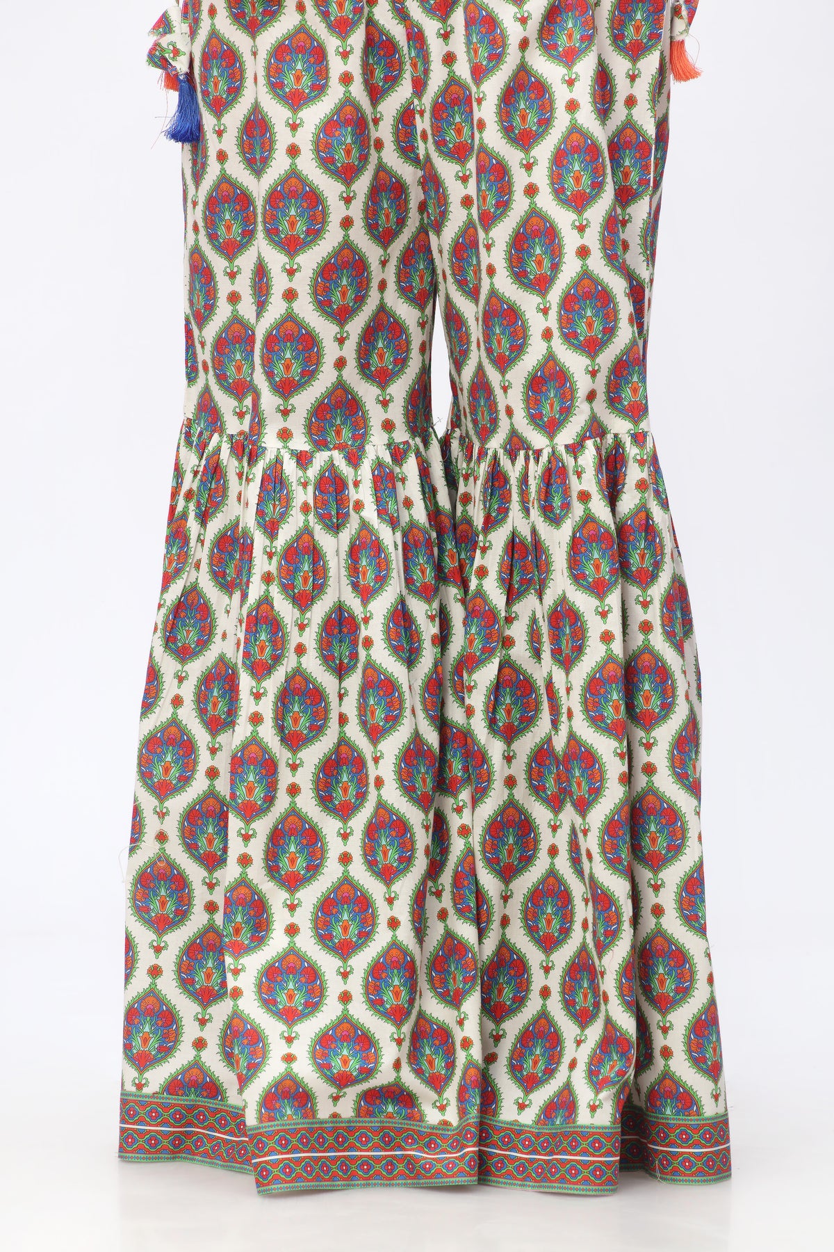 1 Piece Printed Cambric Gharara (CZ2661)