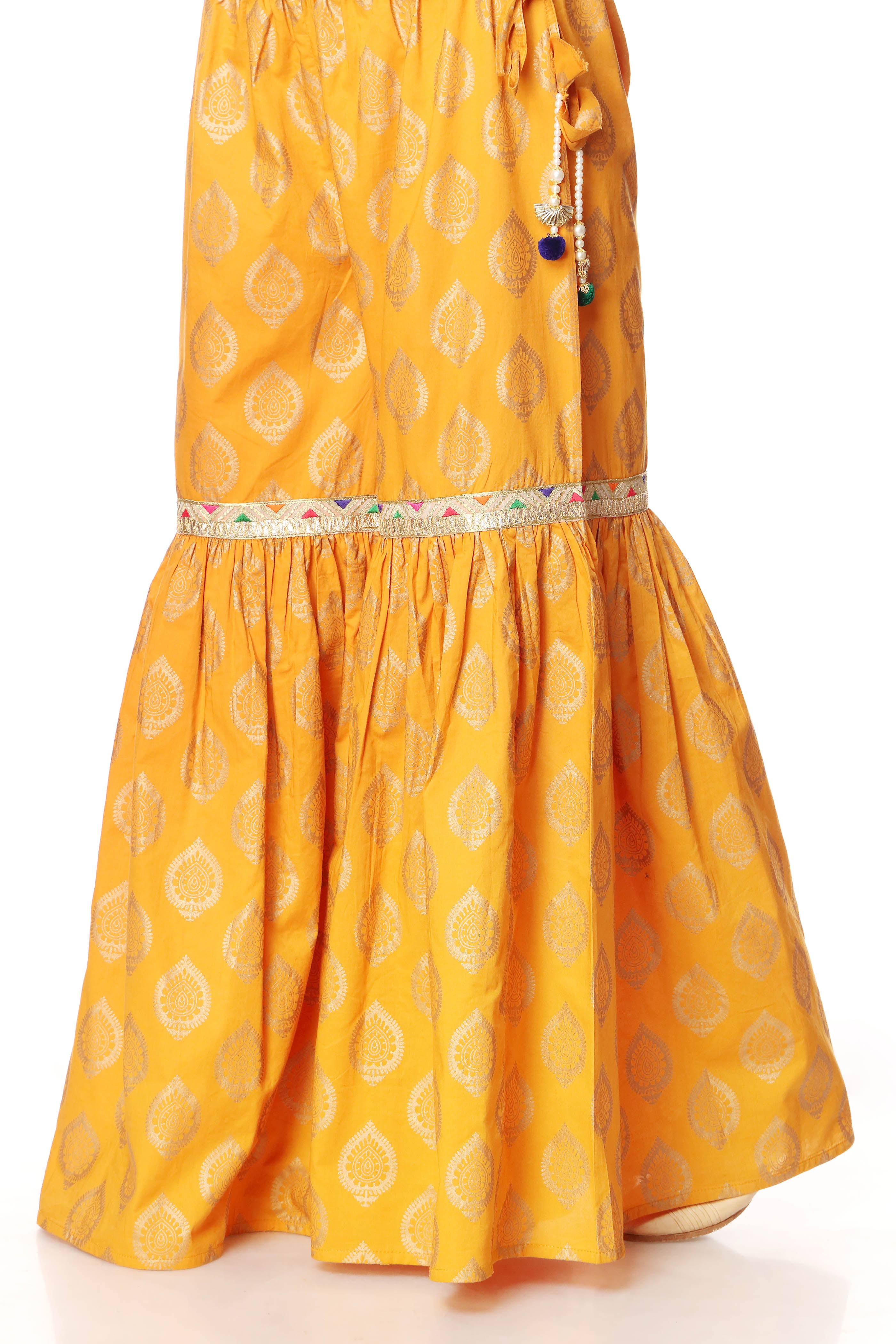 1 Piece Cambric Gharara (CZ2616)