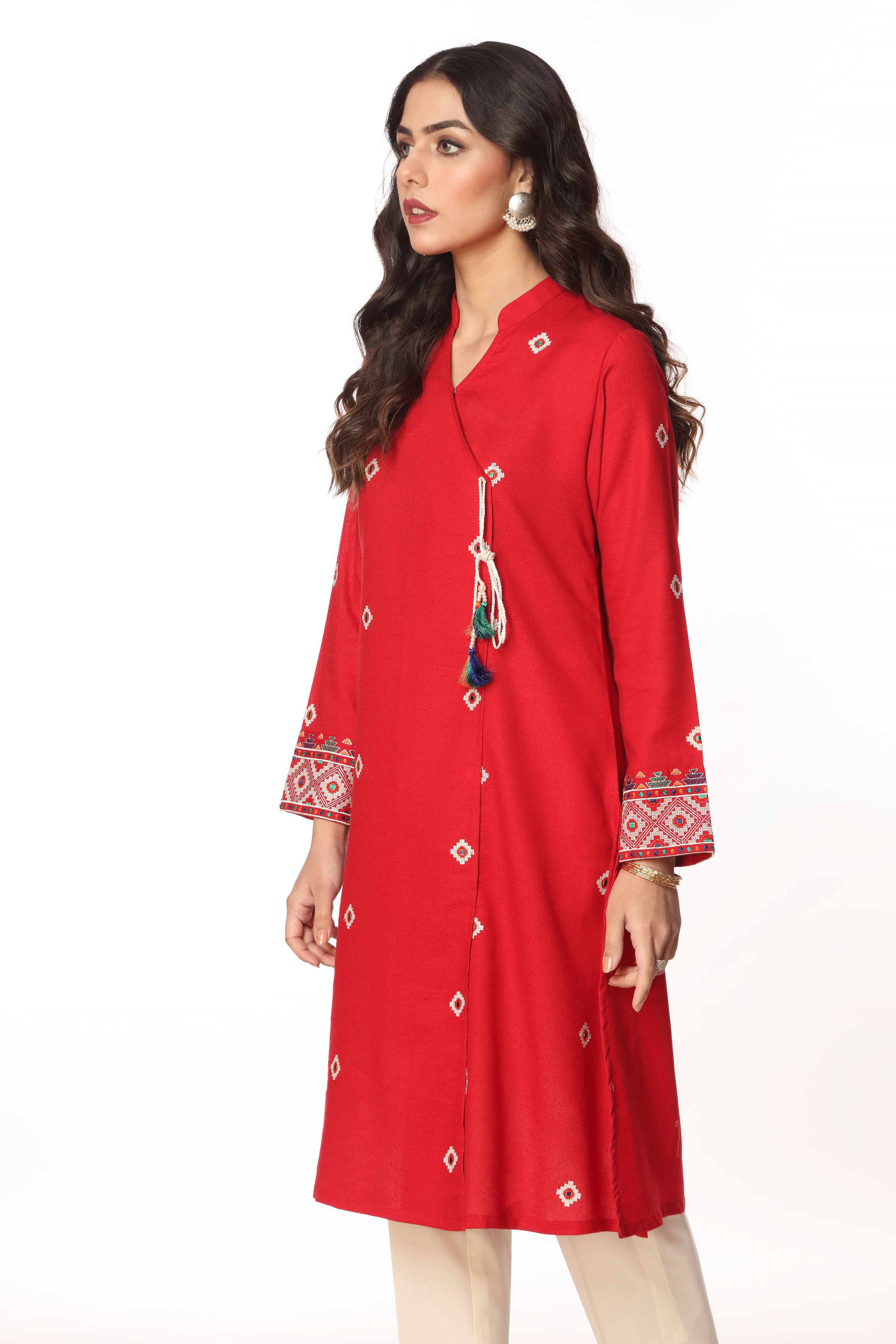 1 Piece Lawn Karandi Frock (CR2905)