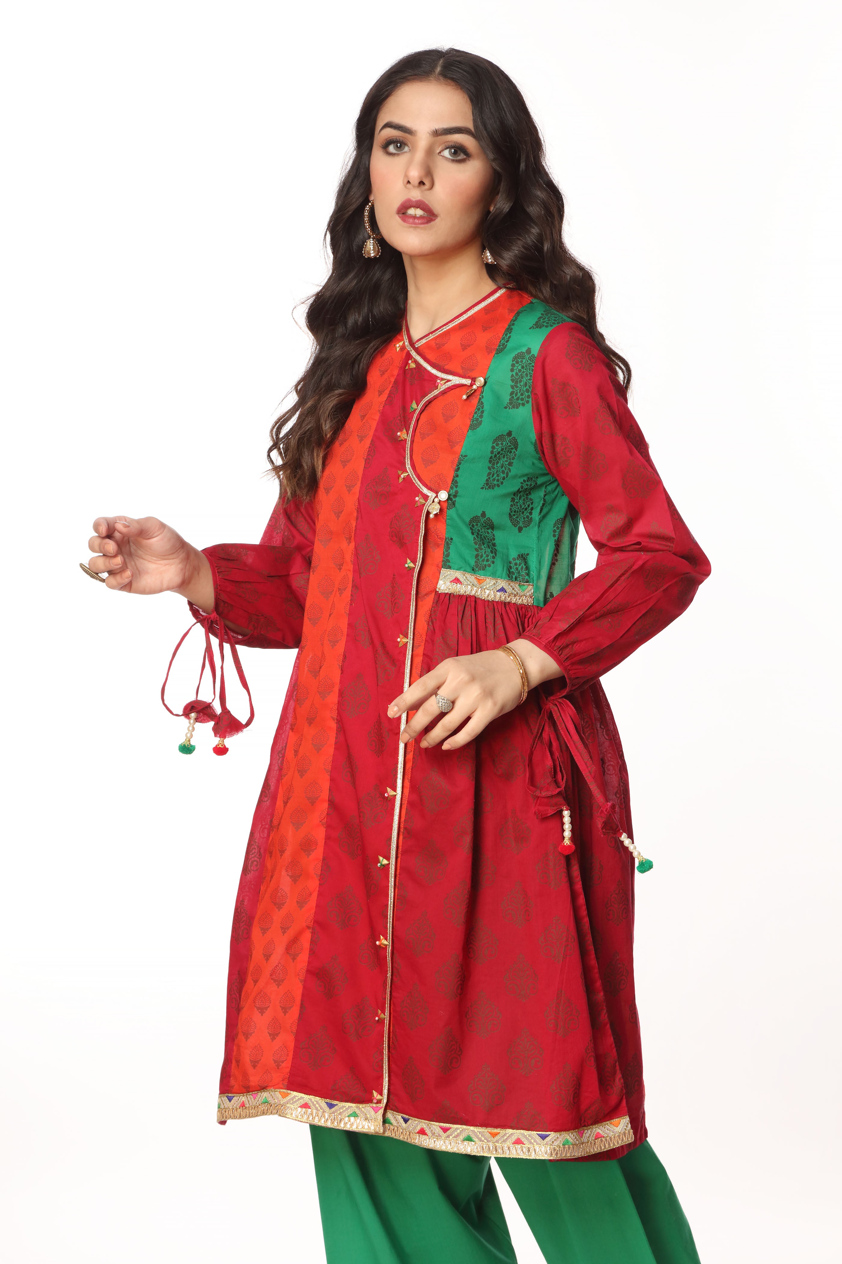 1 Piece Printed Lawn Frock (CR2887)