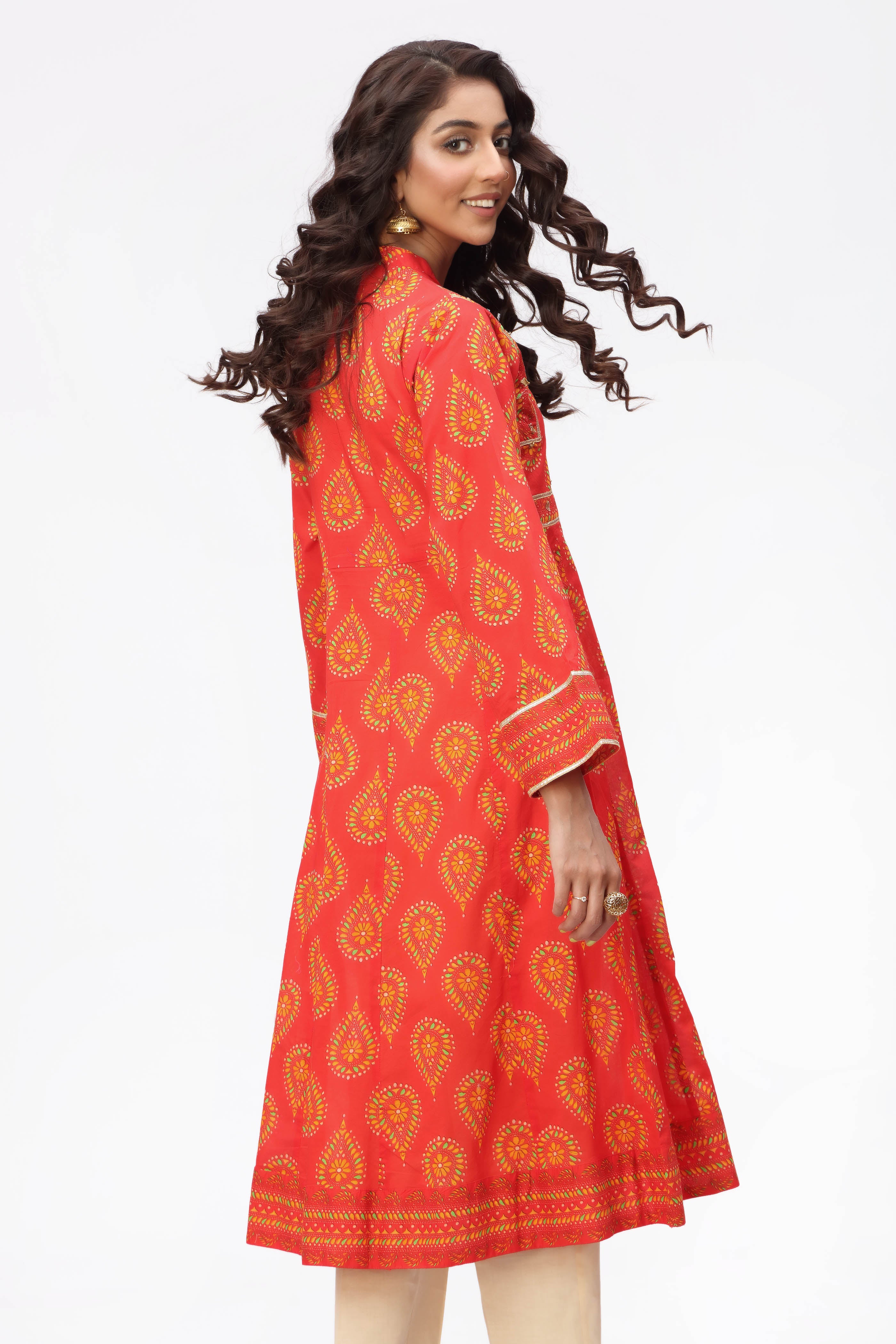 1 Piece Printed Lawn Frock (TR0819)