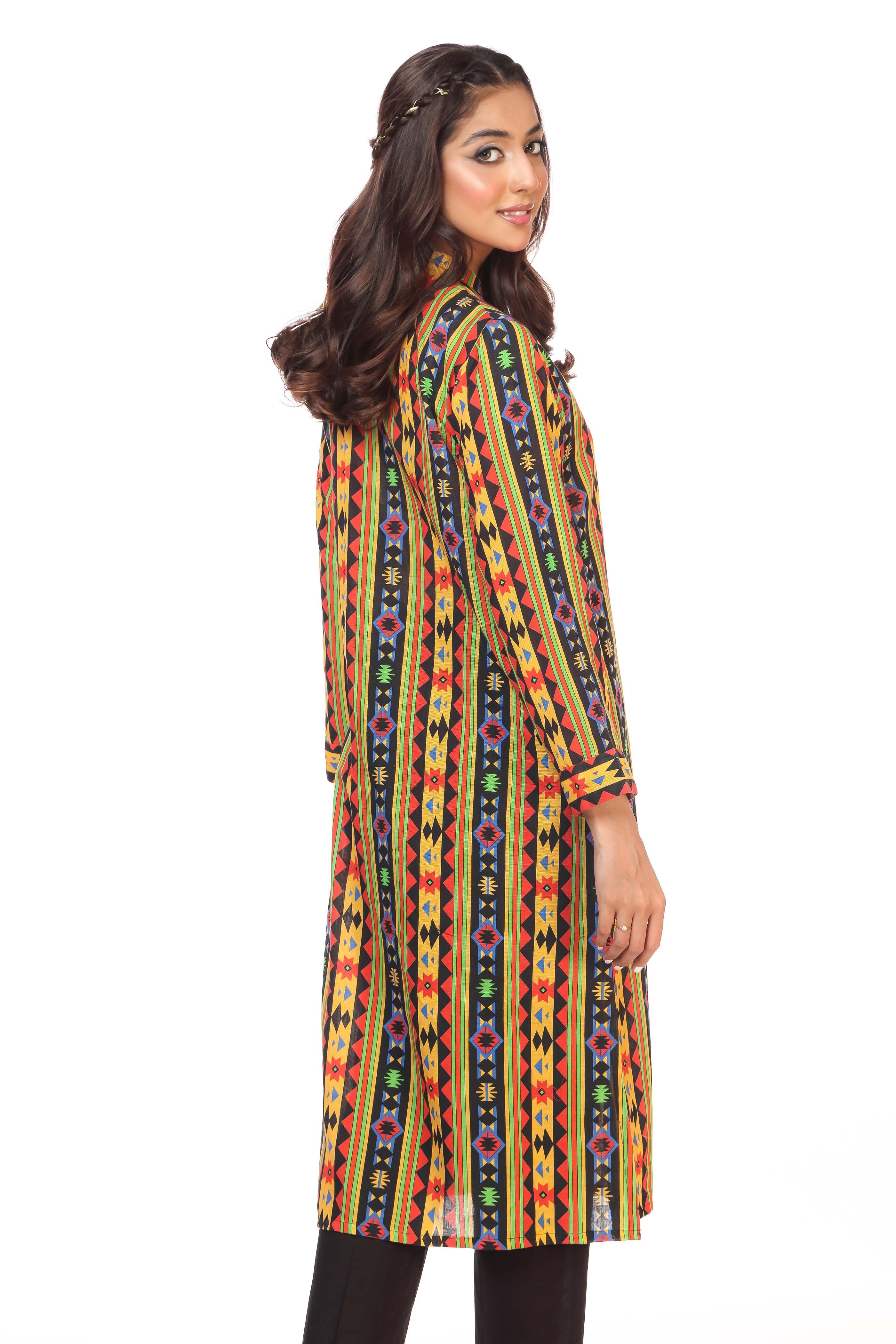 1 Piece Printed Slub Khaddar Shrug (TR0687)