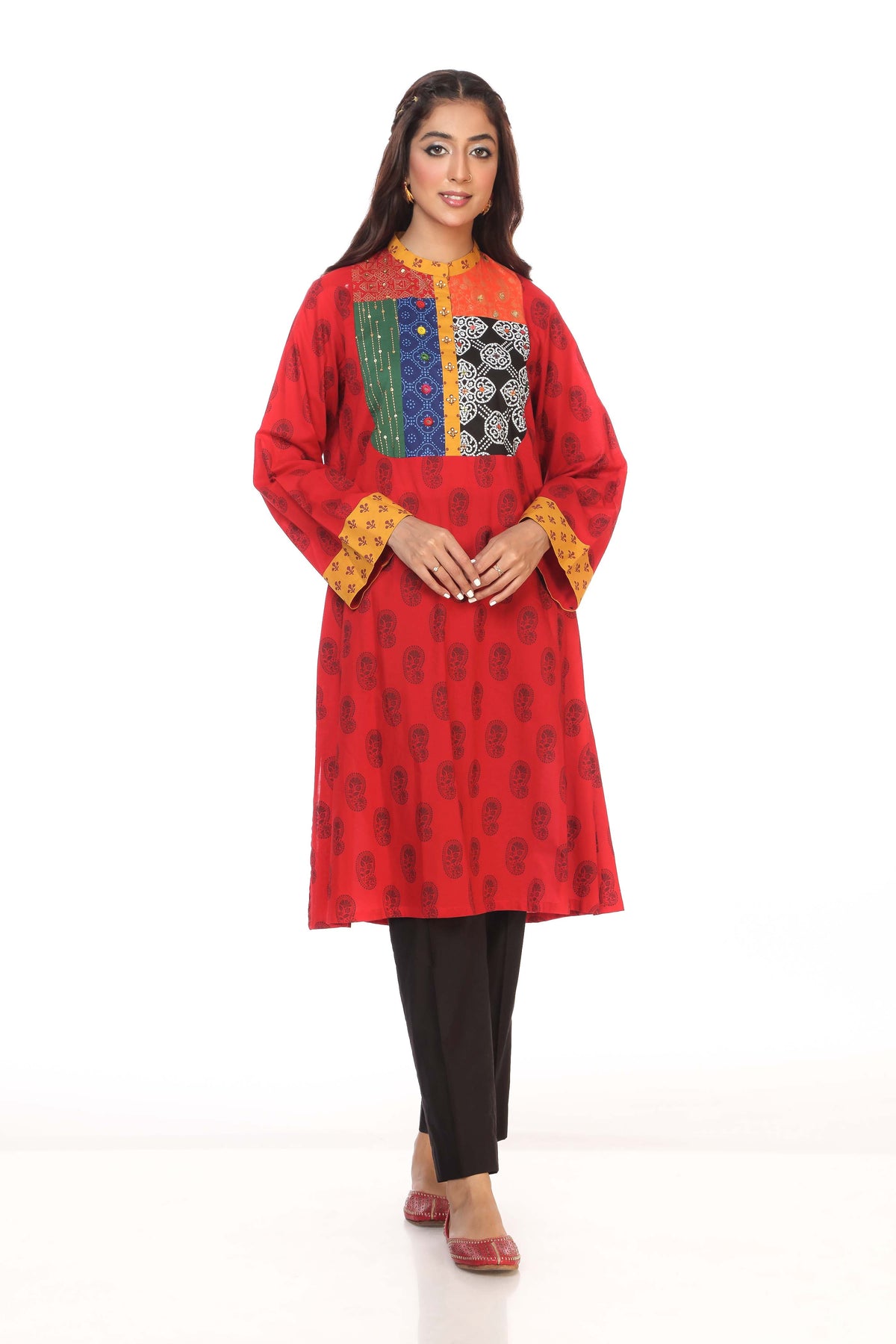 1 Piece Printed Cambric Top (CR2738)