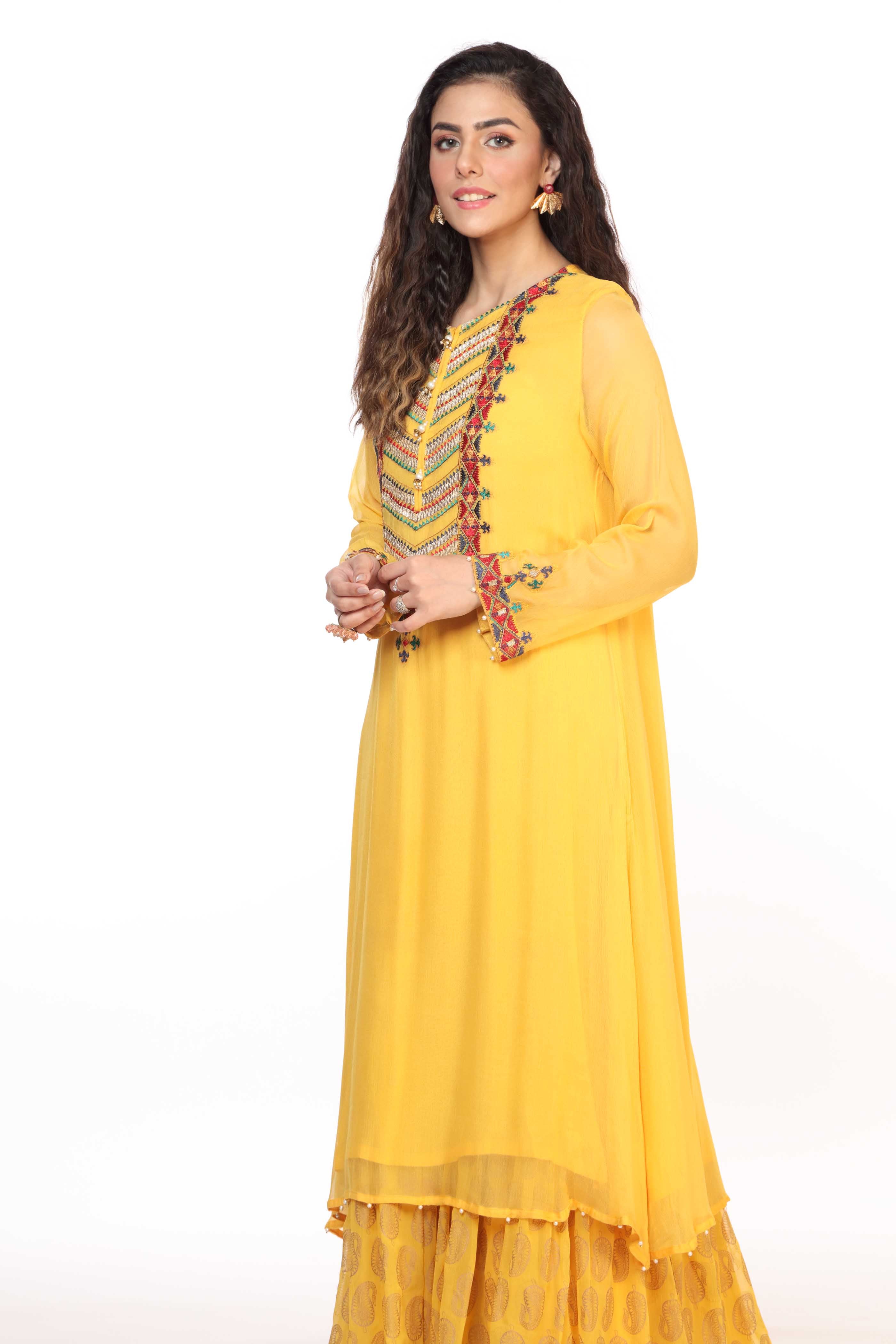 1 Piece Pak Chiffon Frock (FR0579)