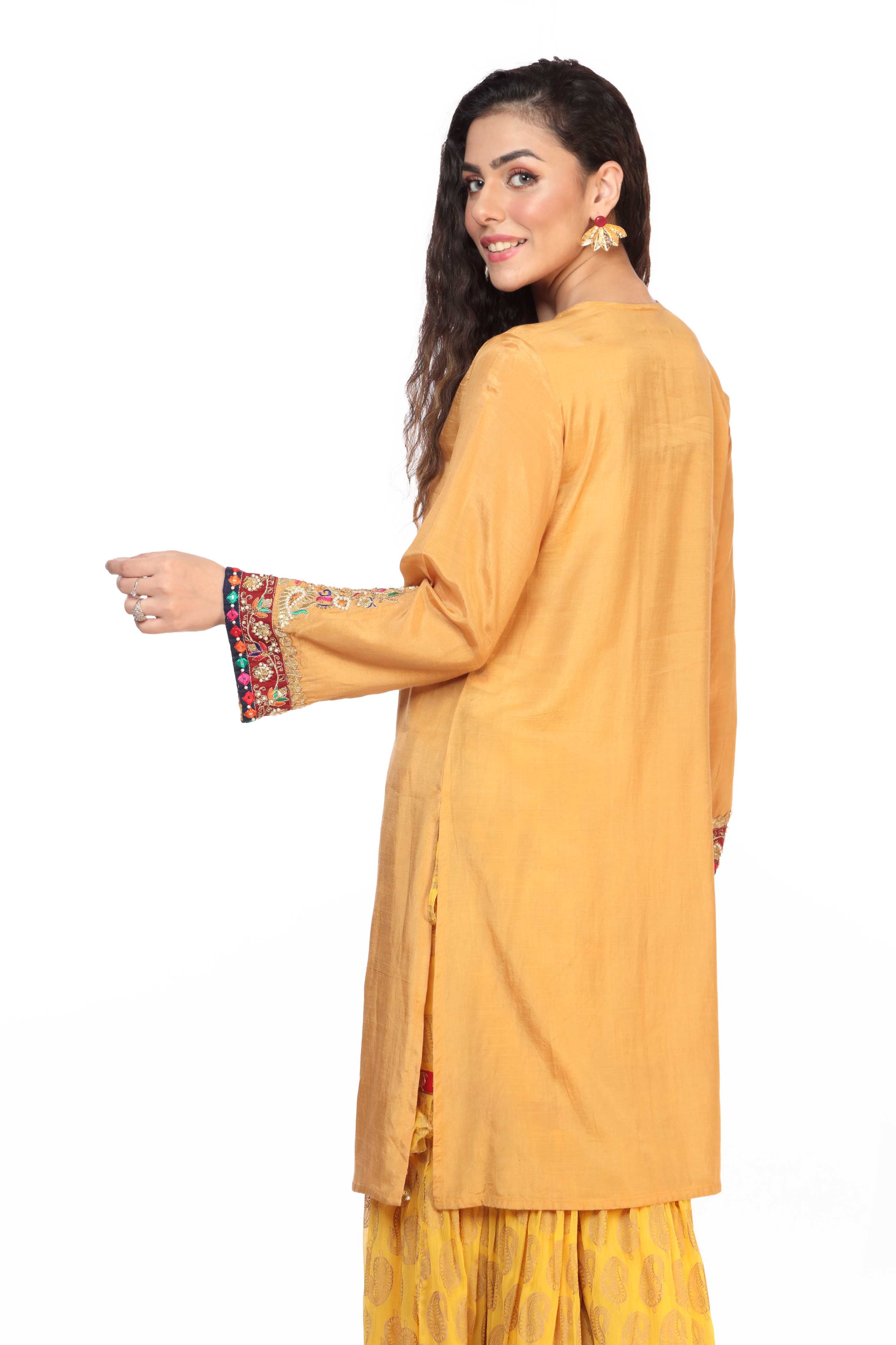 1 Piece Raw Silk Top (FR0568)