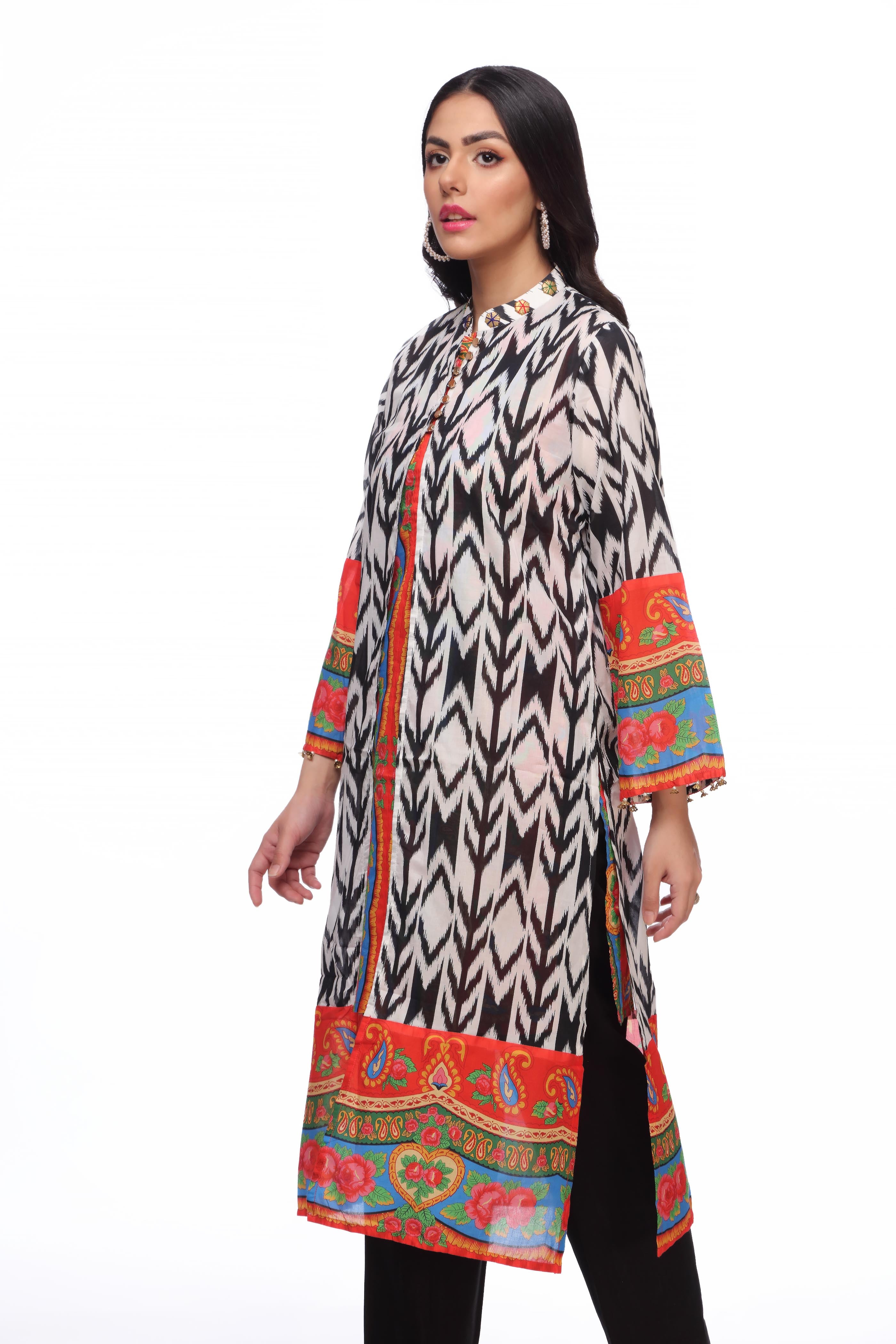 2 Piece Printed Lawn Shirt (TR0631)