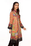 Truck Print in Multi coloured Printed Lawn fabric 2