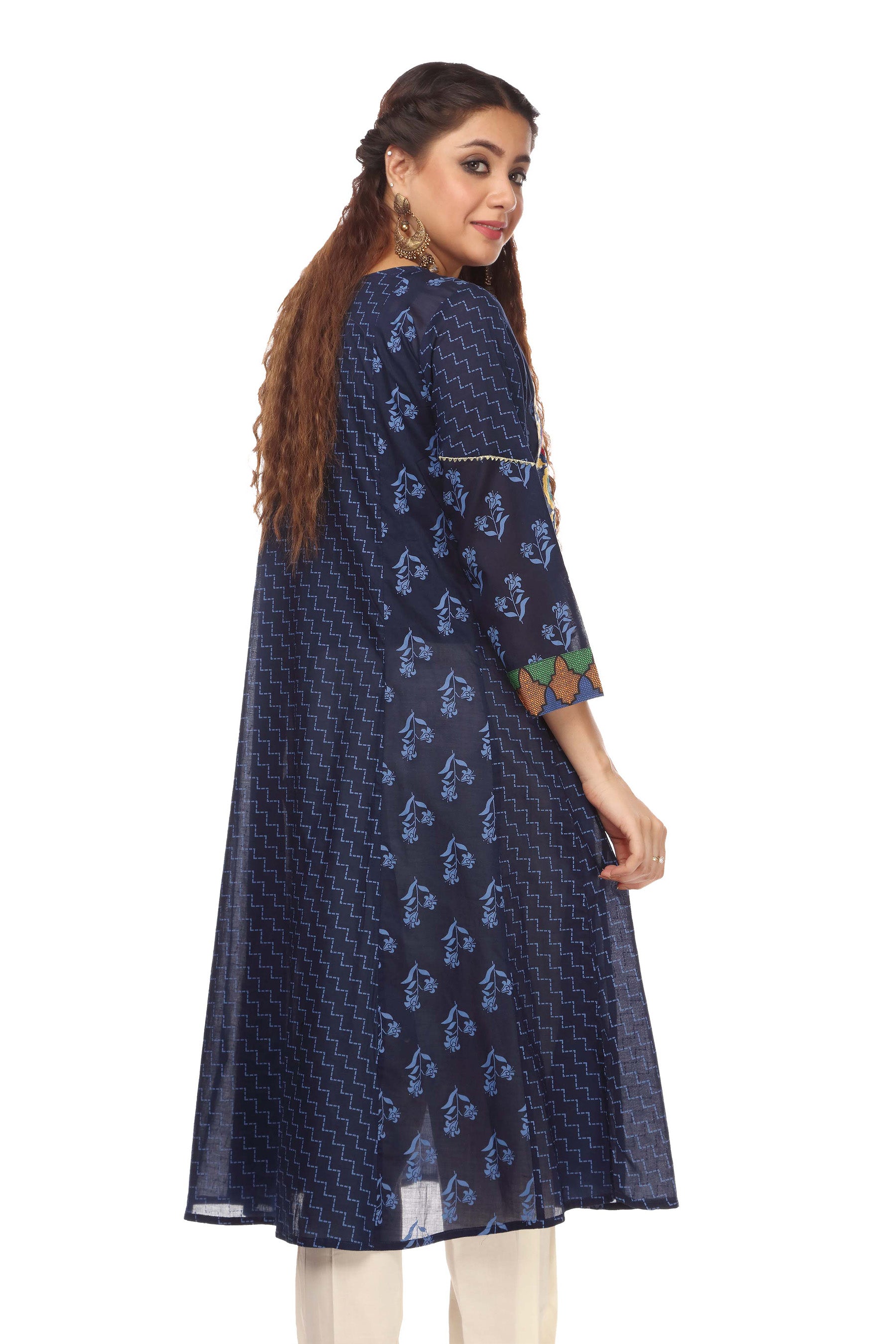 1 Piece Printed Lawn Frock (CR2659)