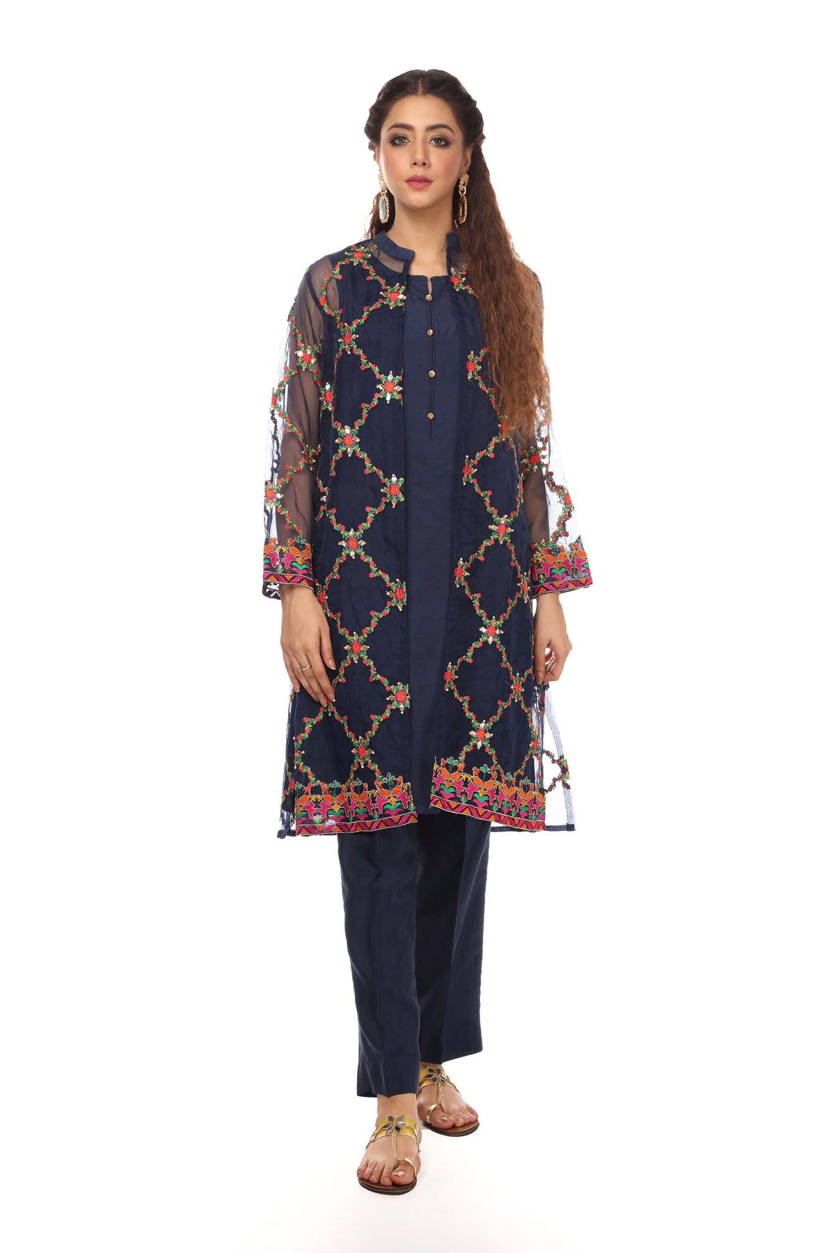 2 Piece Organza Raw Silk Shrug (FR0523)