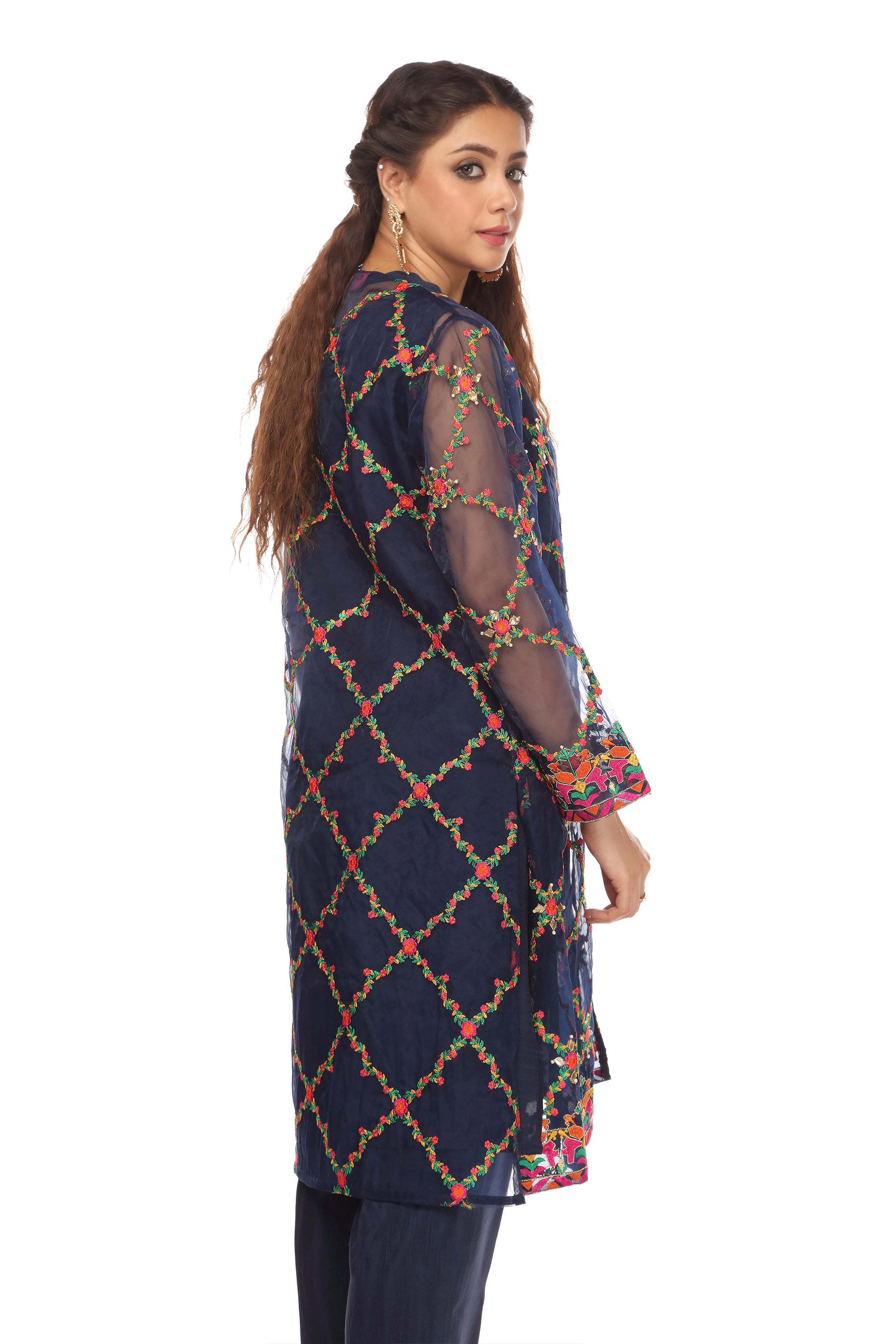 2 Piece Organza Raw Silk Shrug (FR0523)