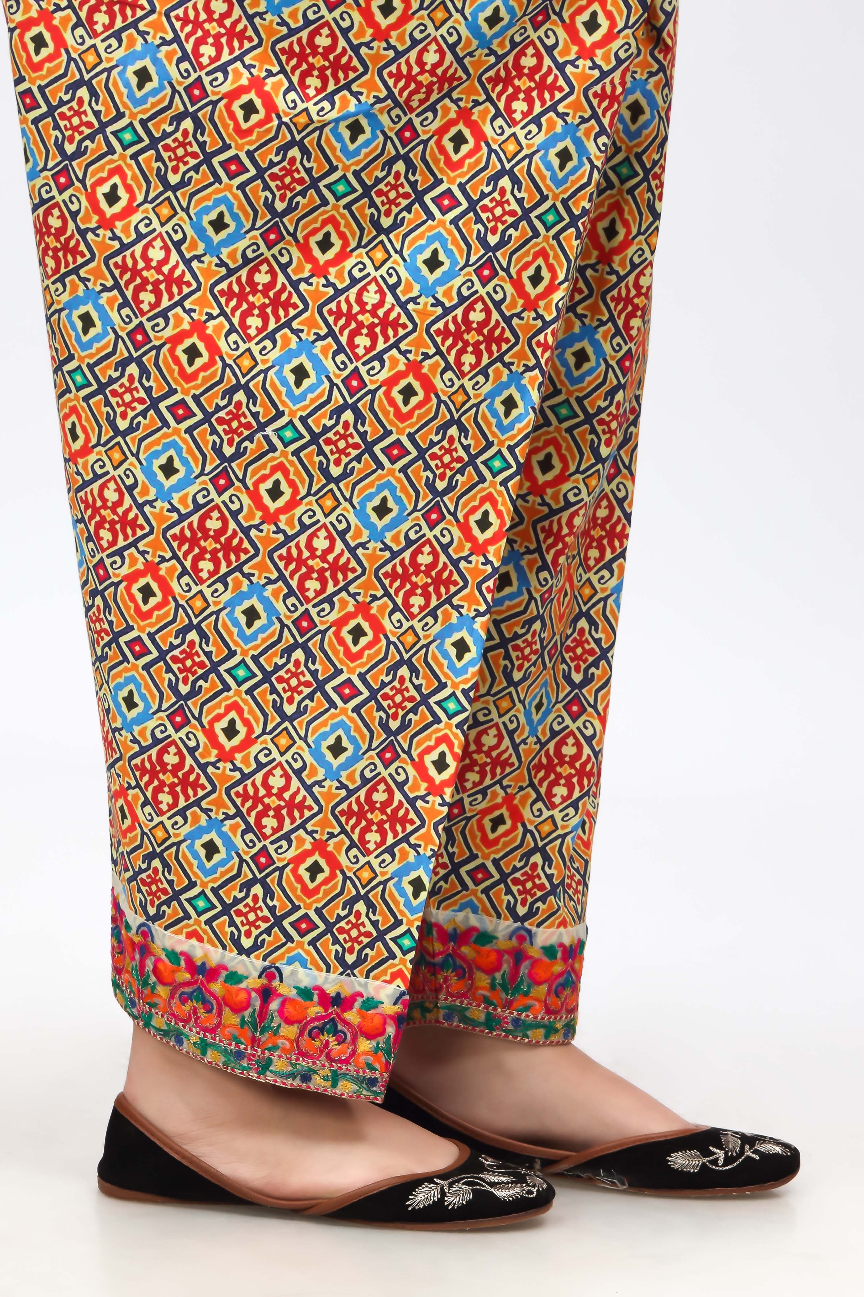 1 Piece Printed Cambric Shalwar (CZ2971)