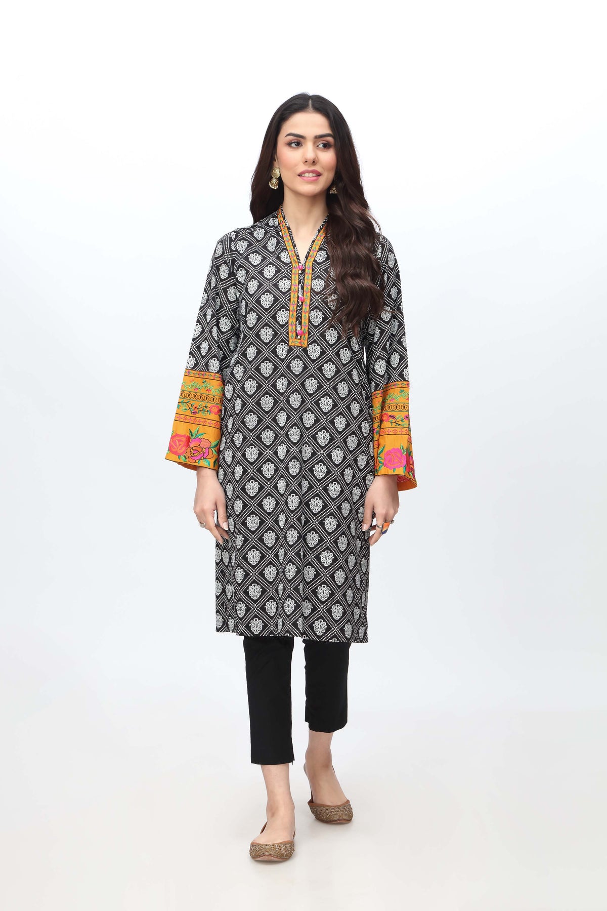 1 Piece Printed Lawn Top (CR3168)