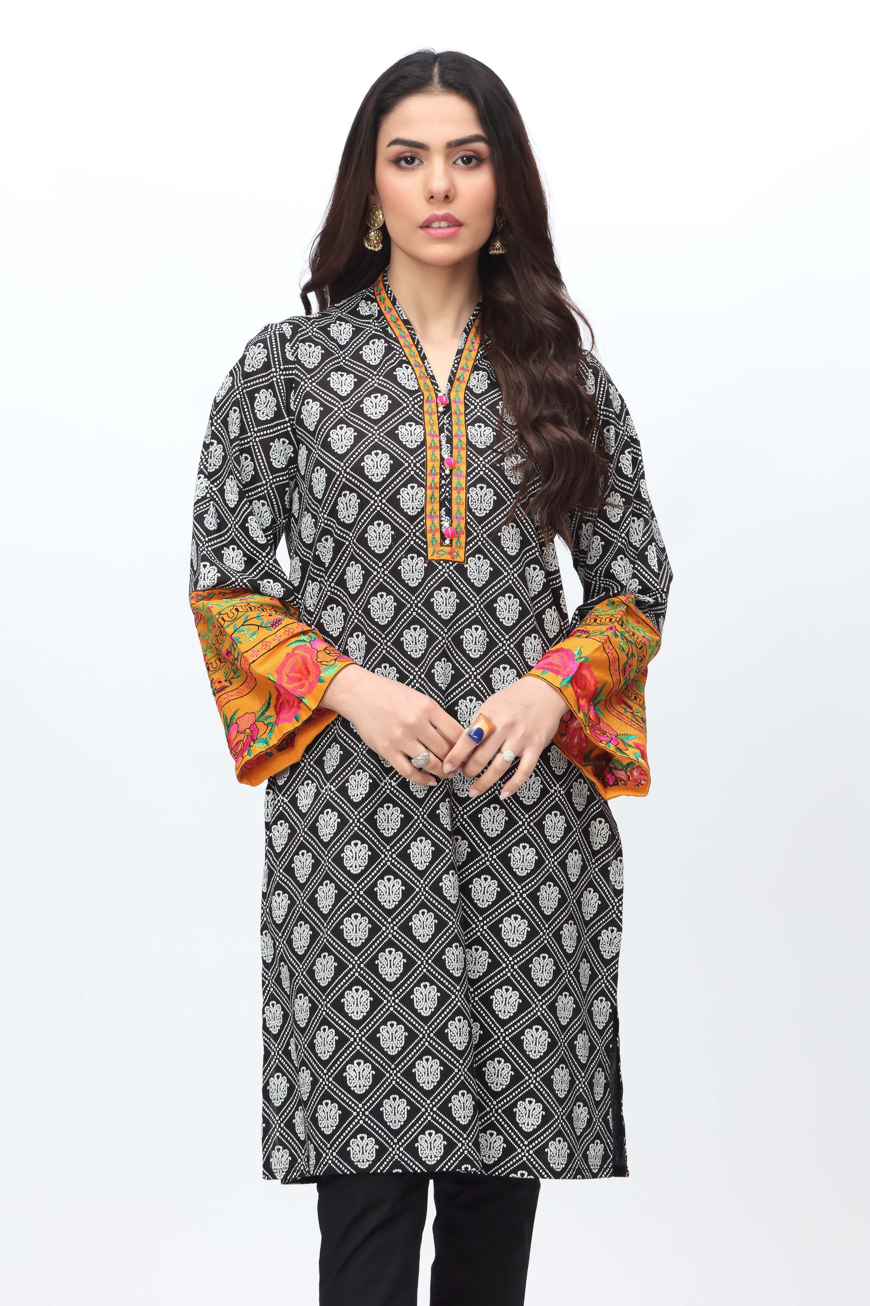 1 Piece Printed Lawn Top (CR3168)