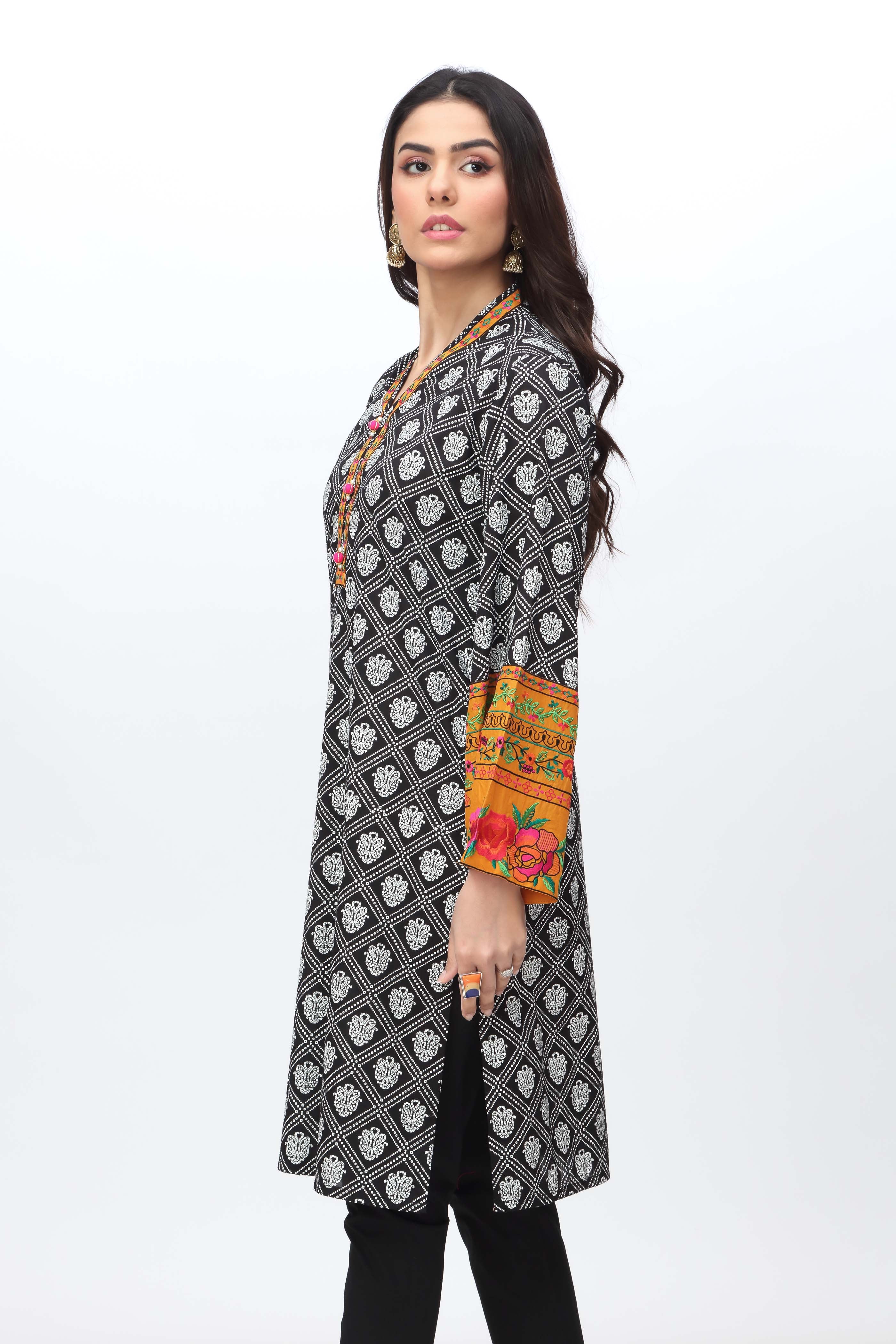 1 Piece Printed Lawn Top (CR3168)