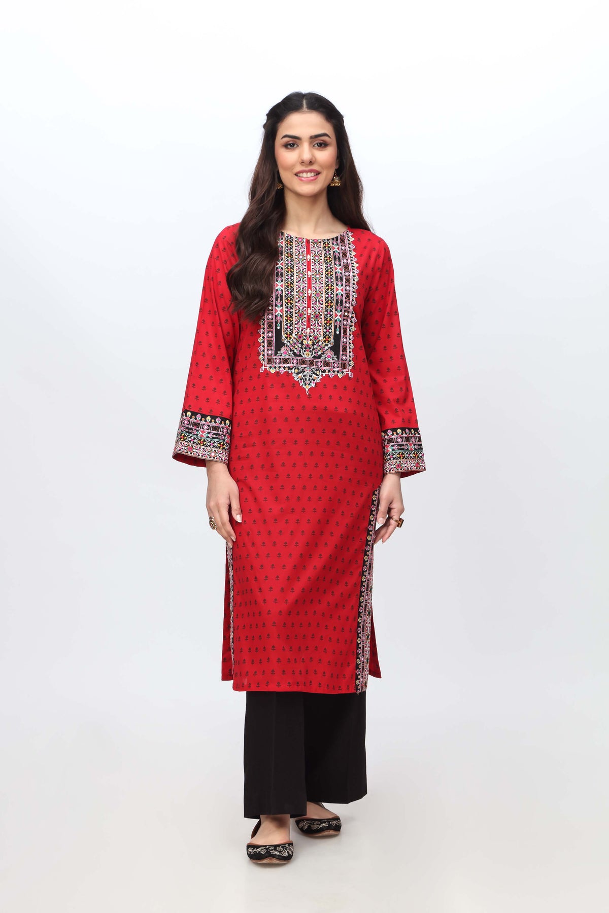 1 Piece Printed Lawn Top (CR3163)