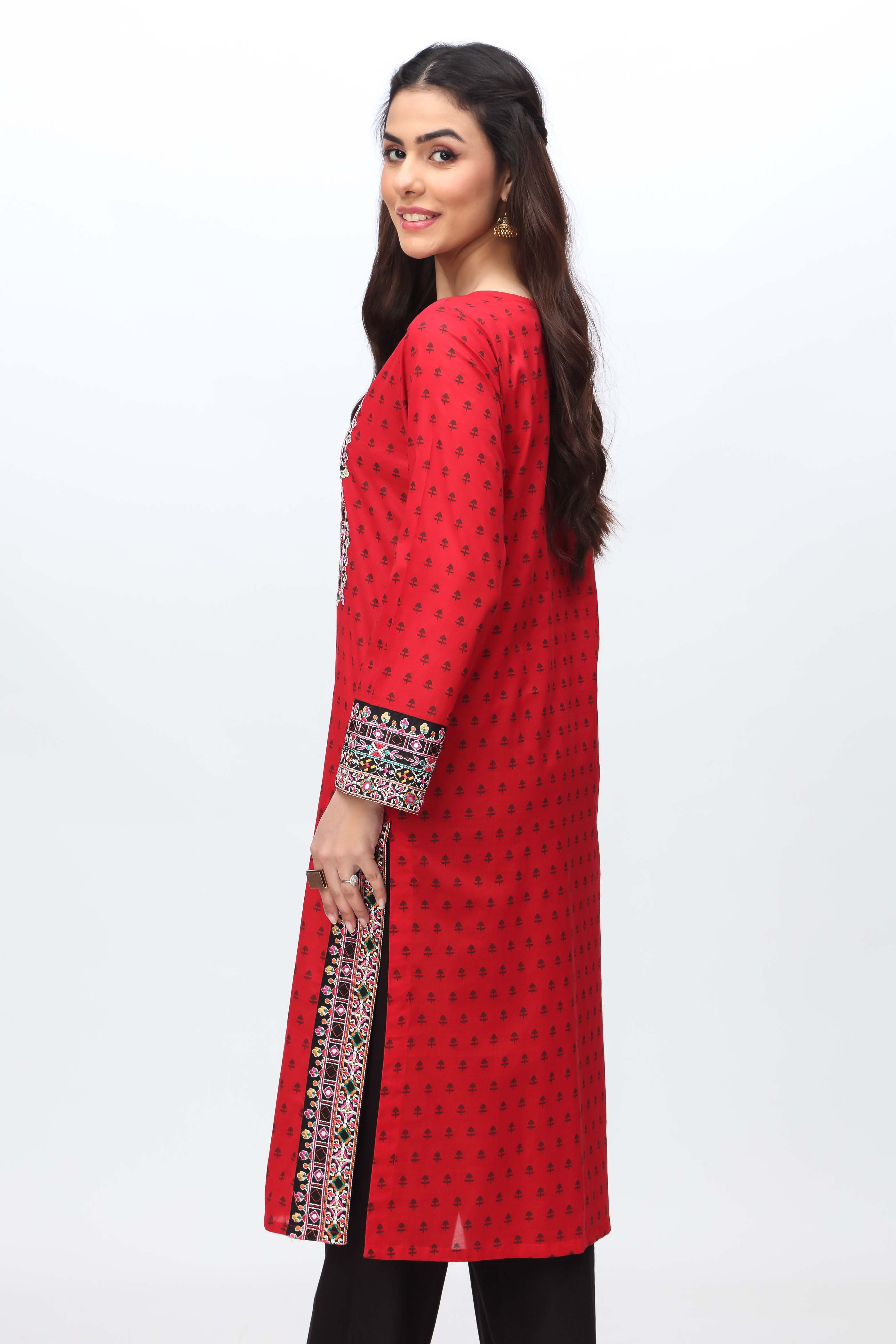 1 Piece Printed Lawn Top (CR3163)