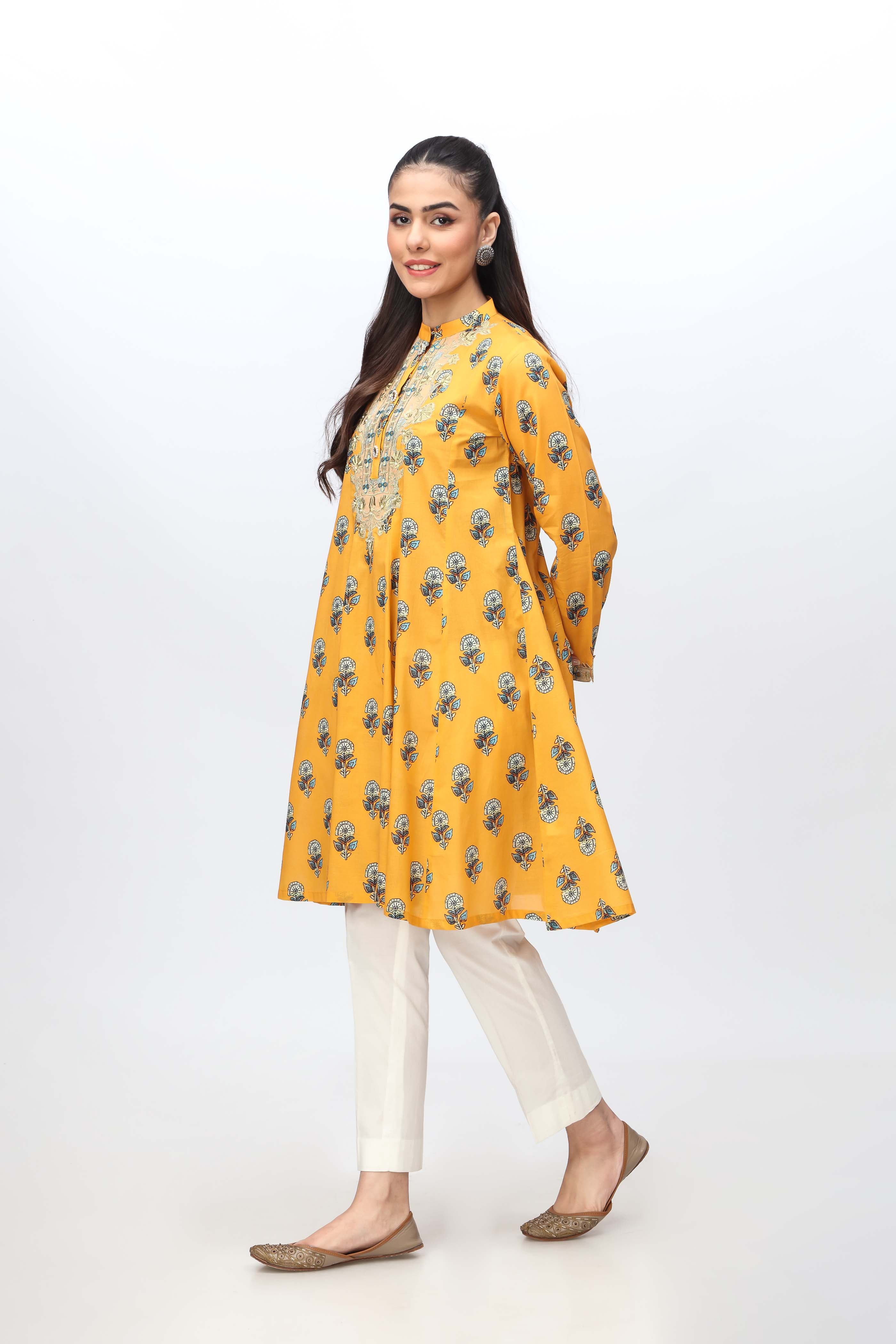 1 Piece Printed Lawn Frock (TR0977)