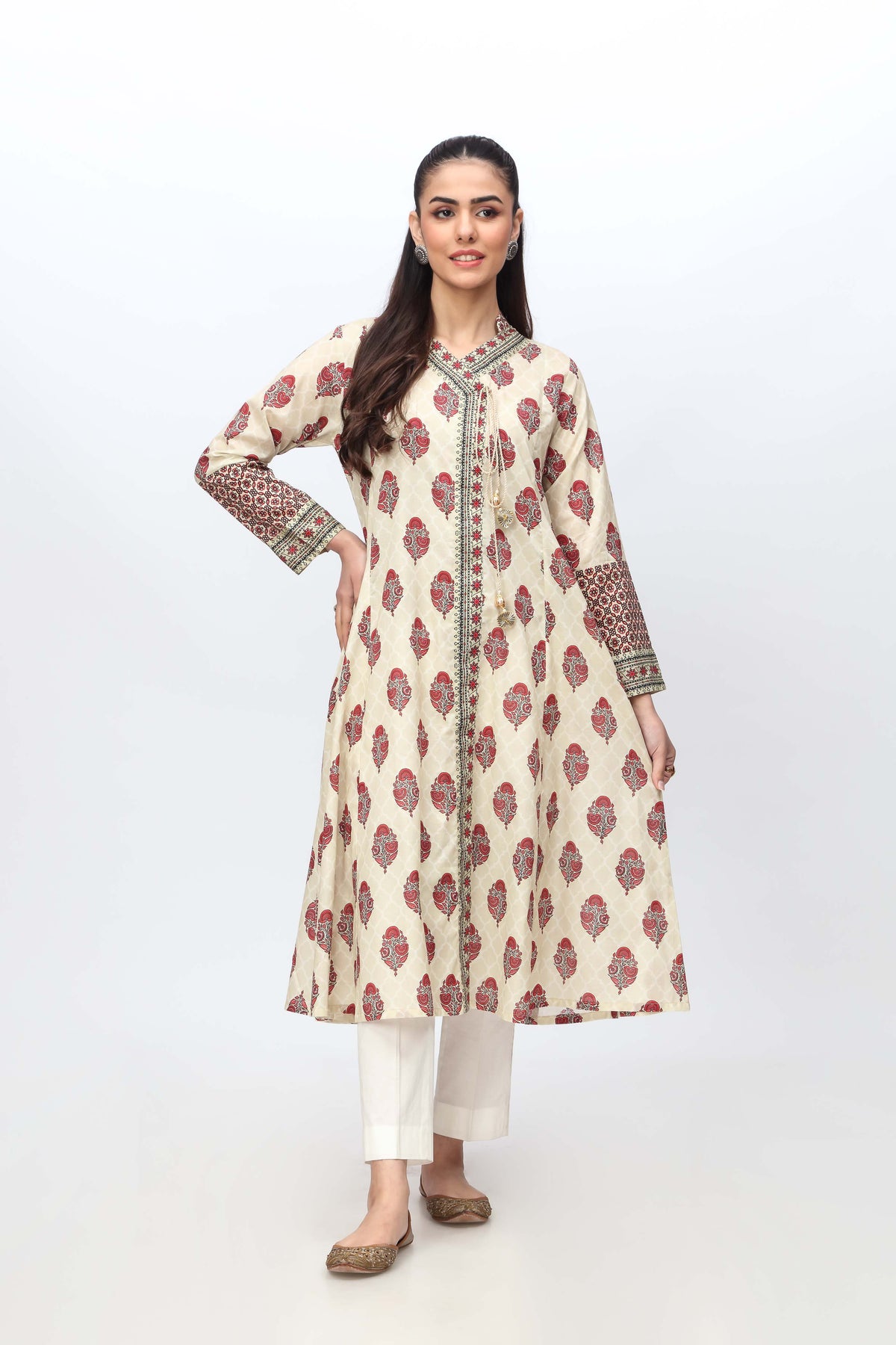1 Piece Printed Lawn Frock (TR0958)
