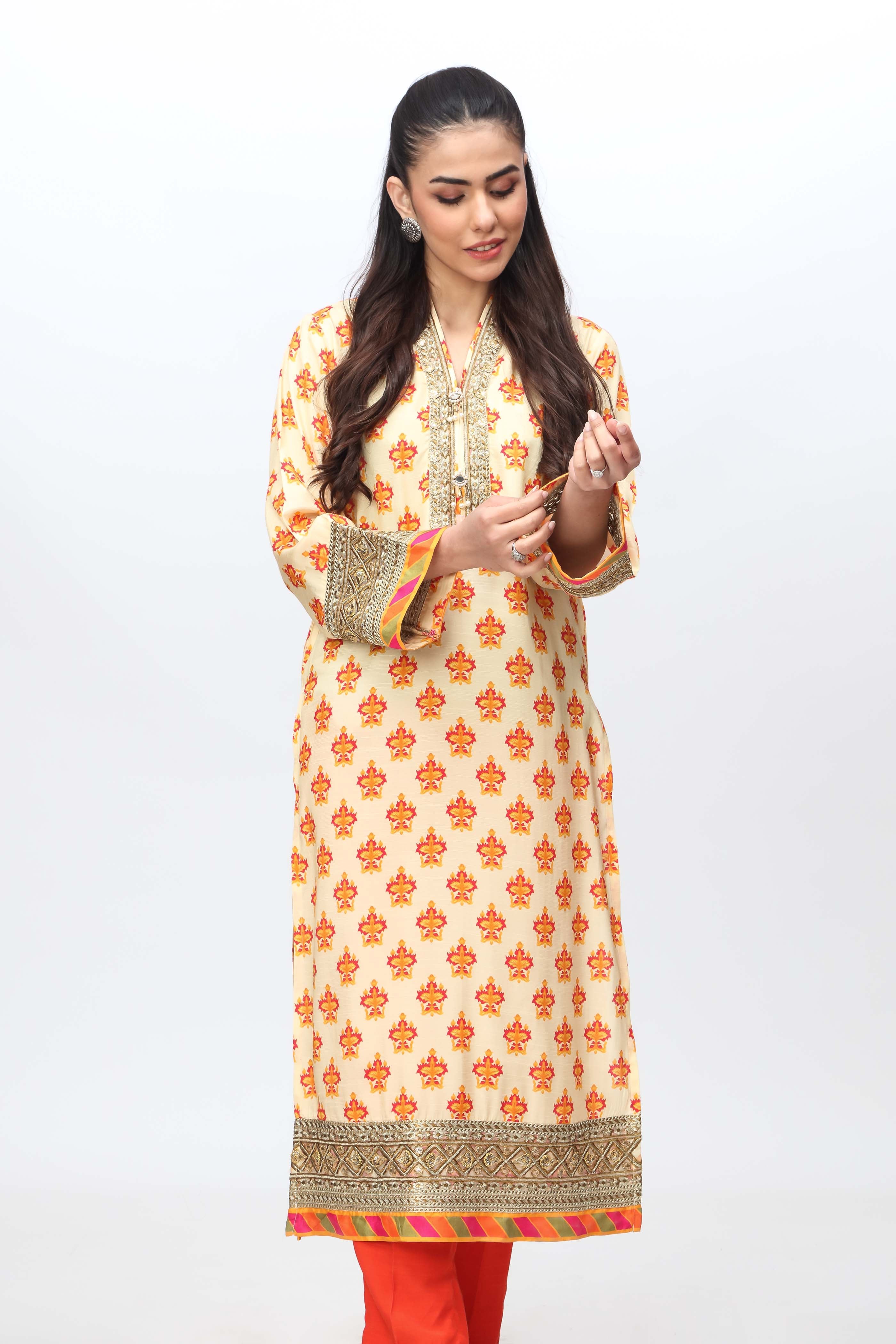 1 Piece Raw Silk Top (FR0837)