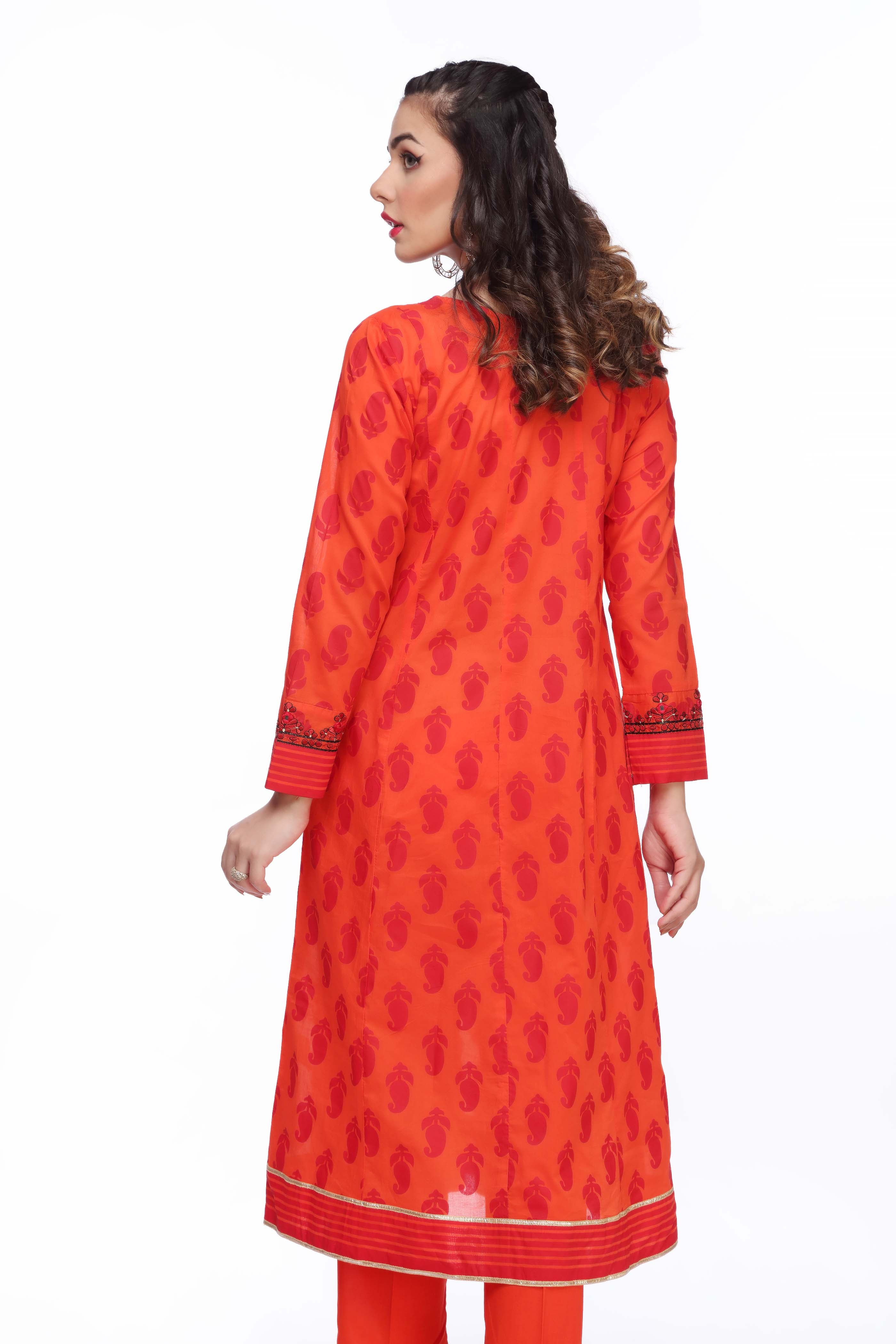 1 Piece Printed Lawn Frock (CR2663)