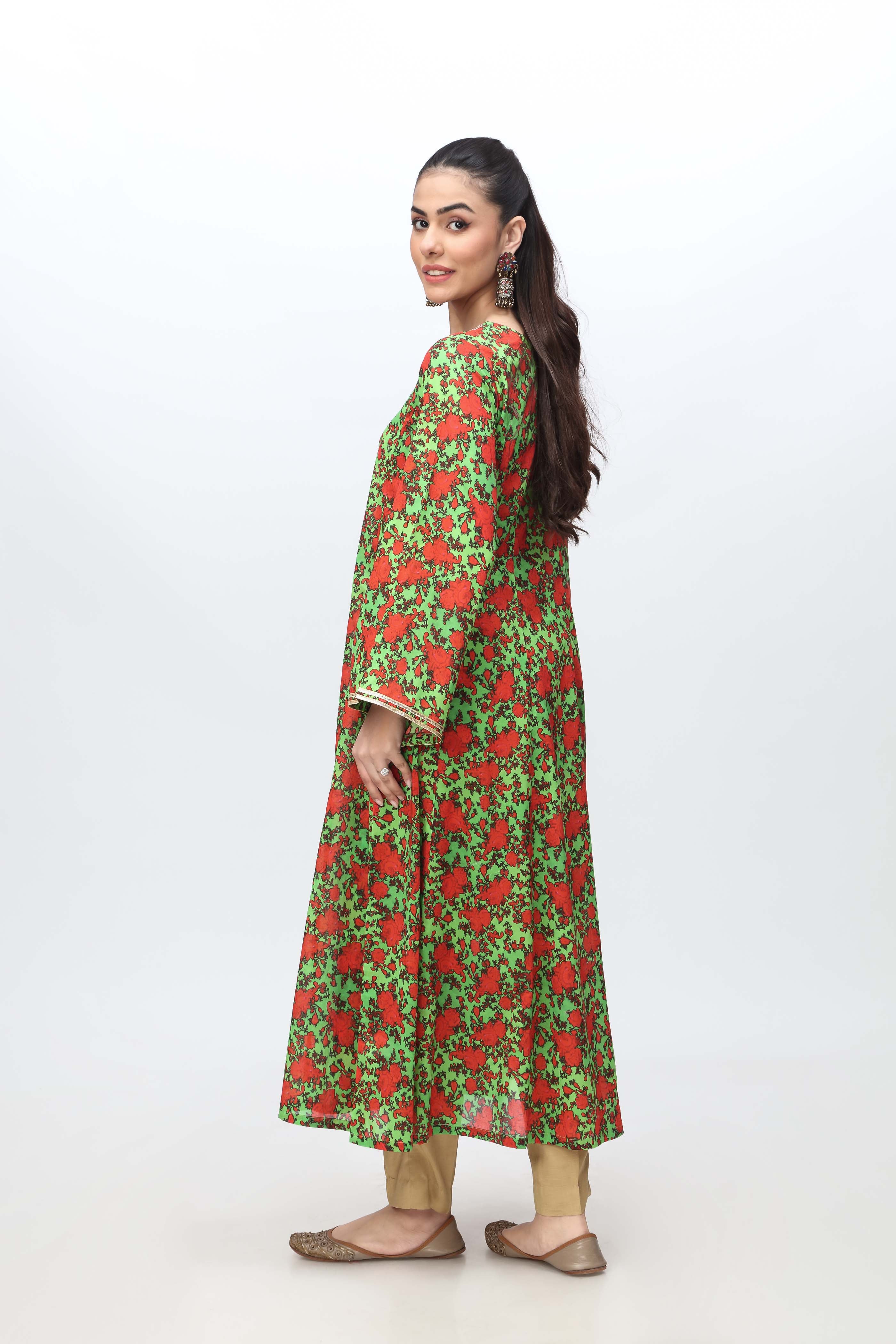 1 Piece Printed Lawn Frock (TR0978)