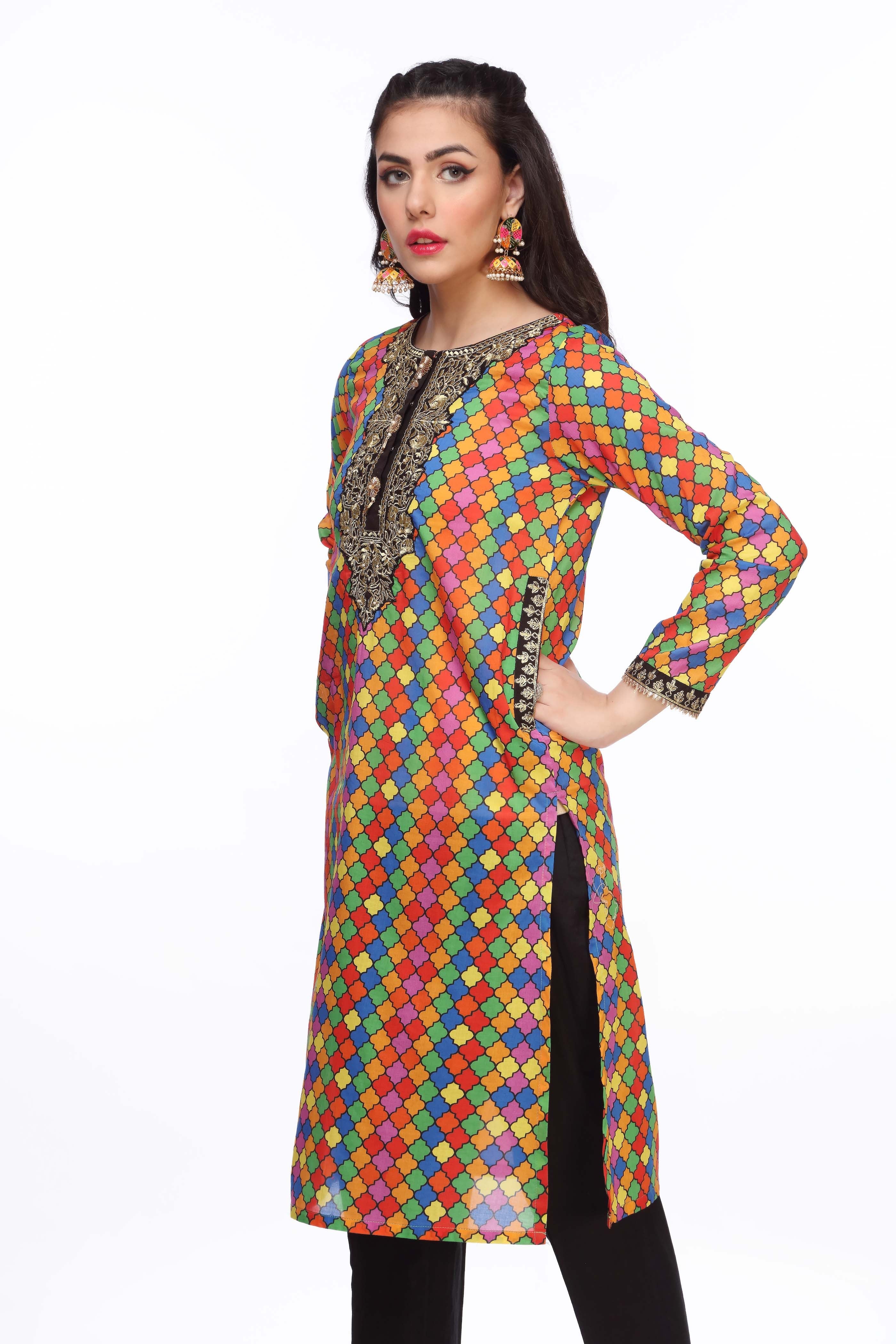 1 Piece Printed Lawn Shirt (TR0686)