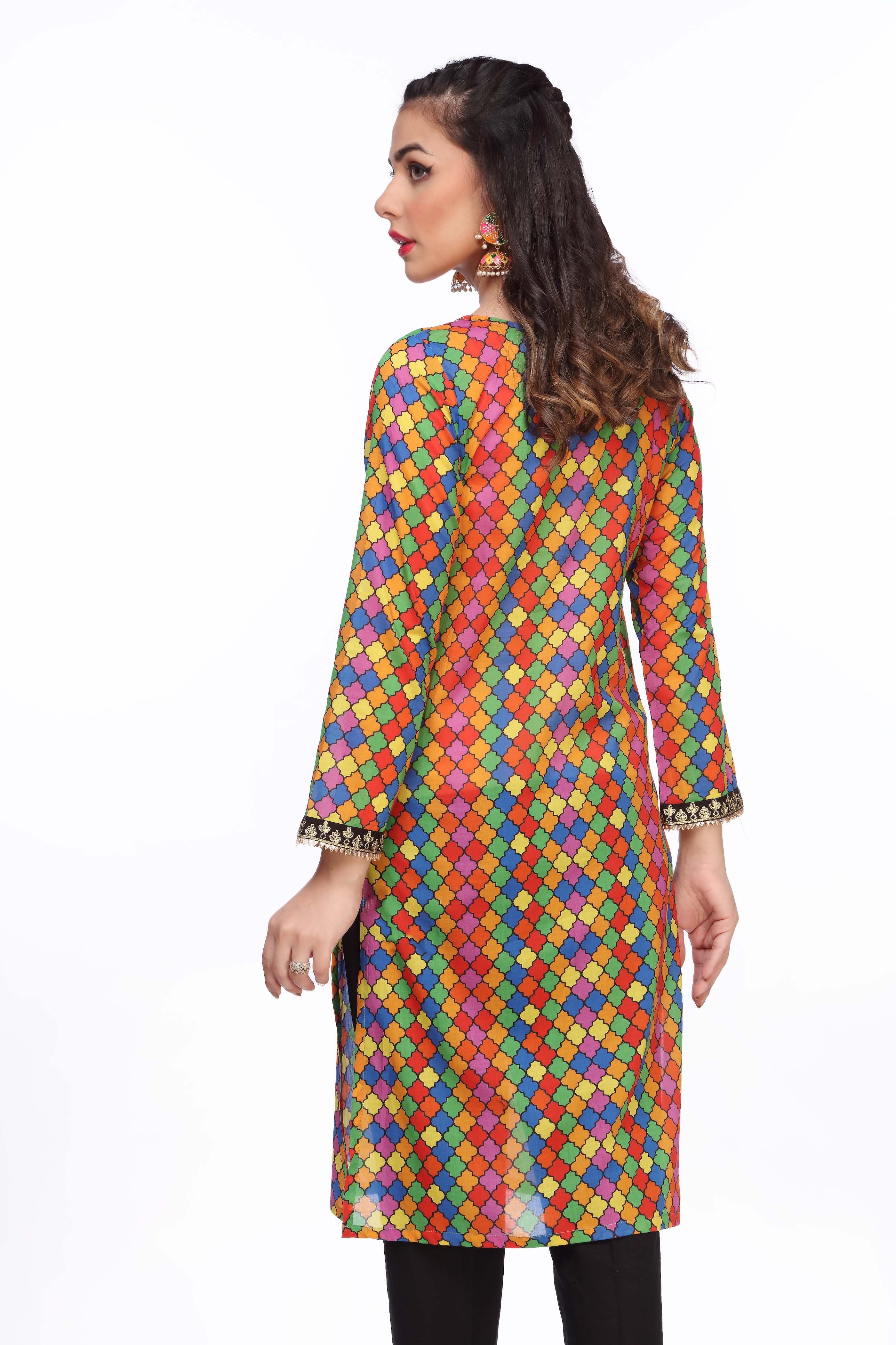 1 Piece Printed Lawn Shirt (TR0686)