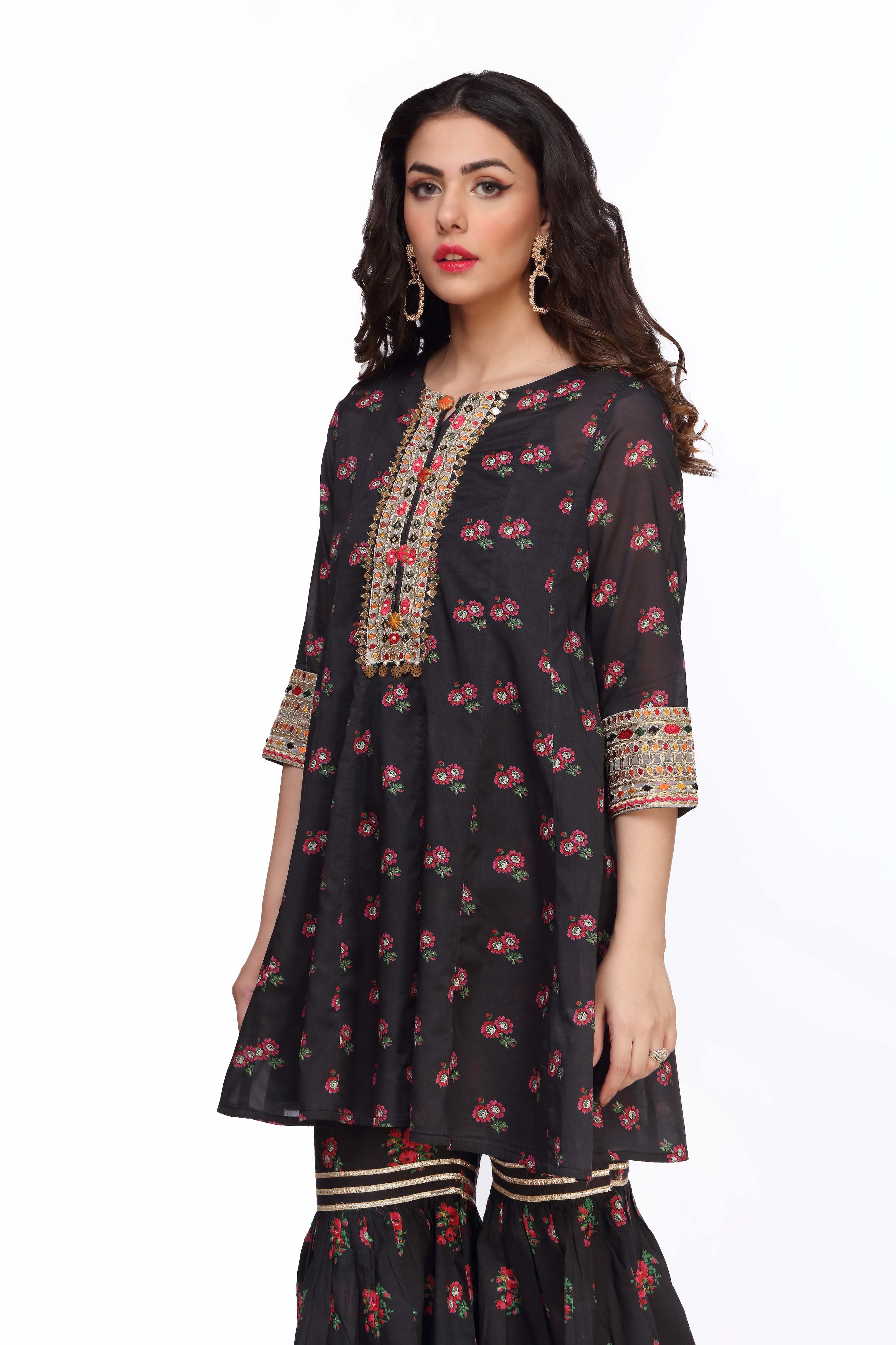 1 Piece Printed Lawn Frock (CR2689)