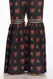 1 Piece Printed Cambric Gharara (CZ2420)
