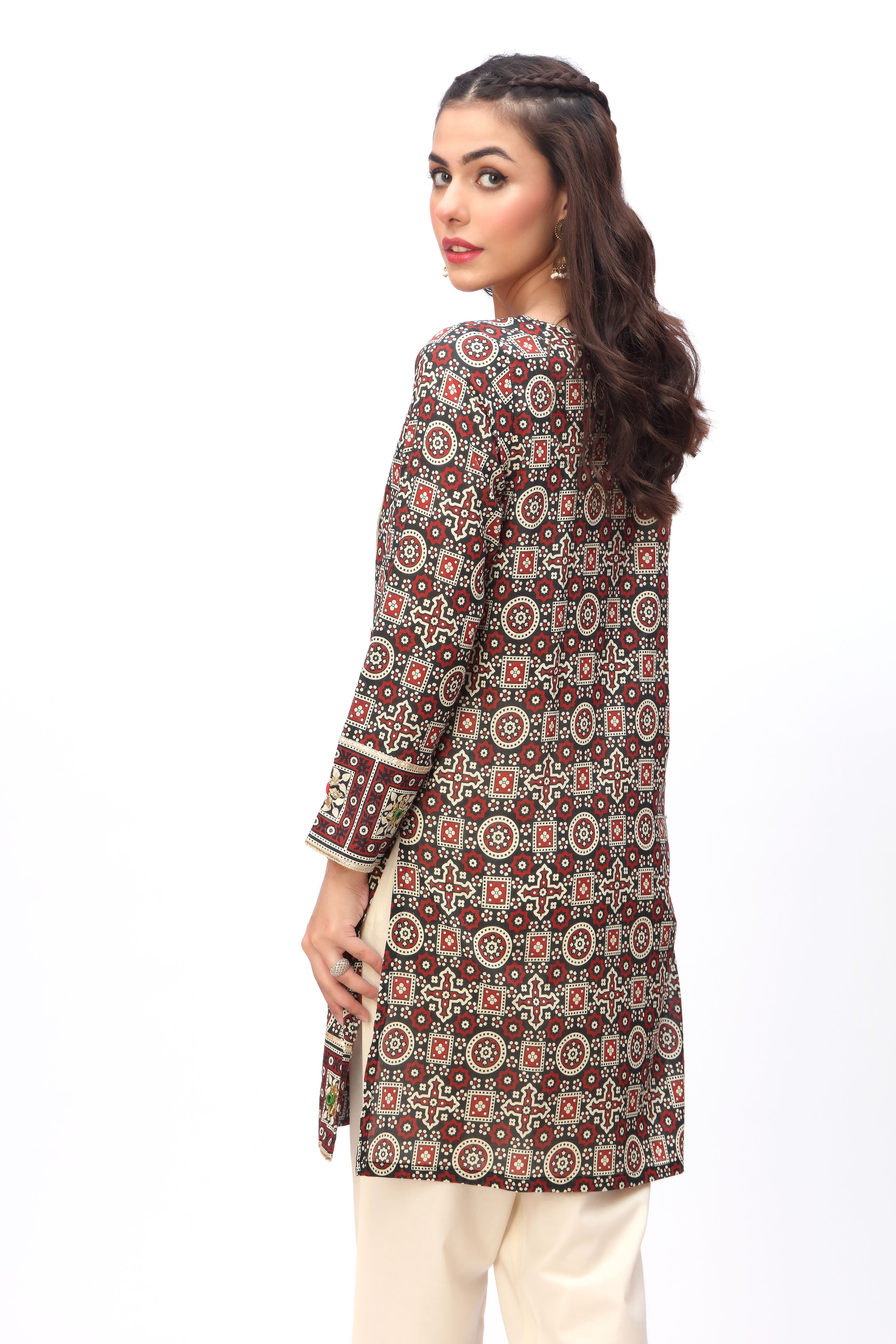 1 Piece Printed Lawn Top (CR2918)