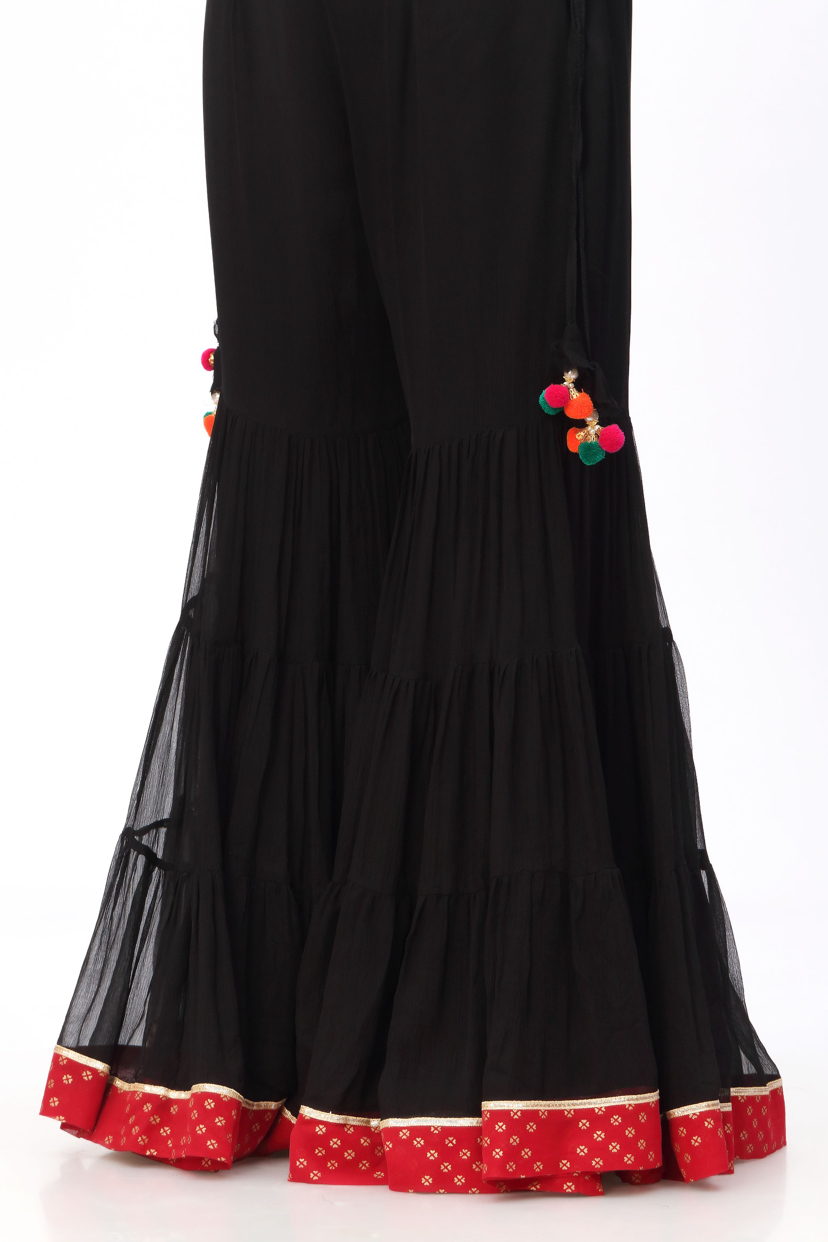 1 Piece Pak Chiffon Gharara (FZ0529)