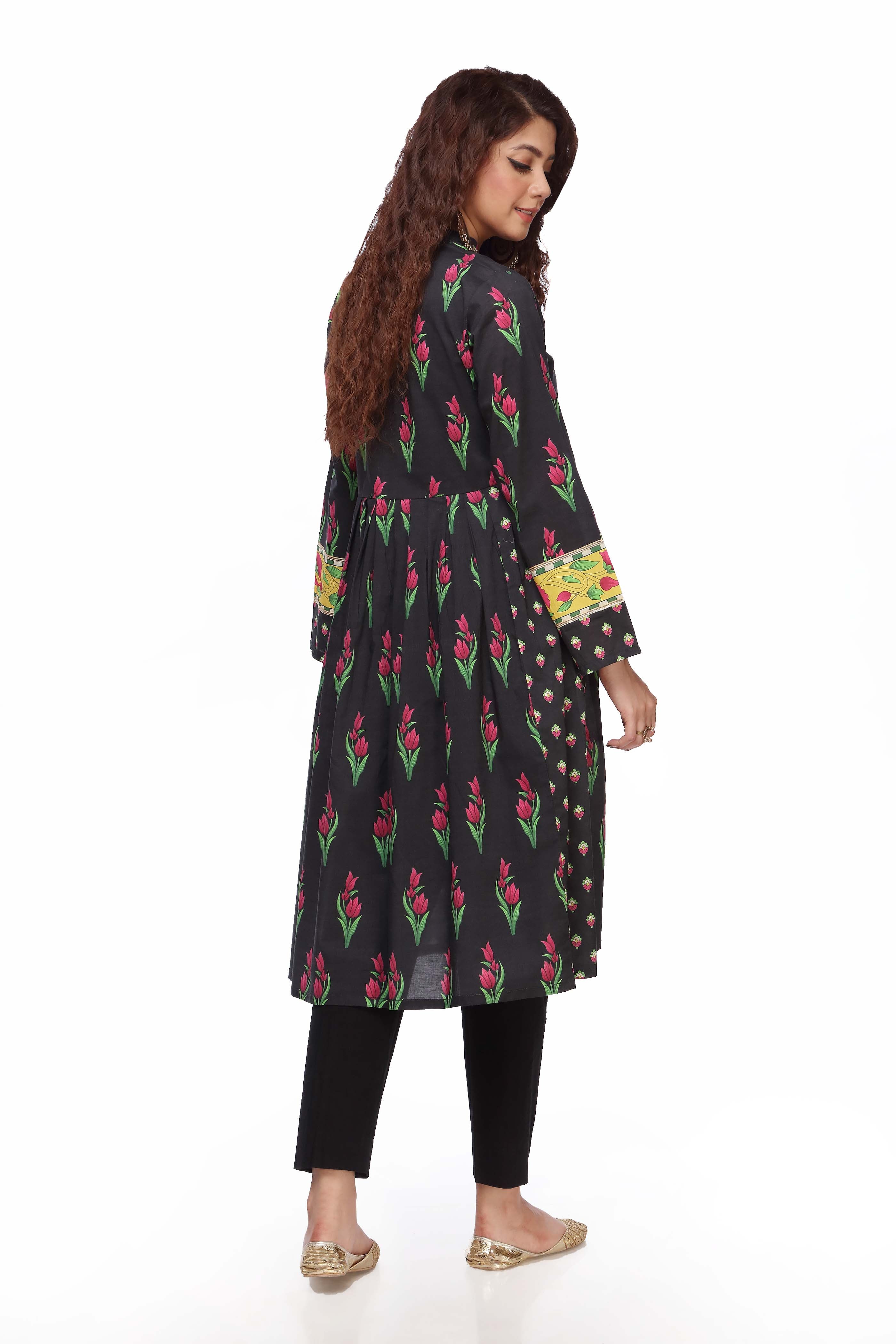 1 Piece Printed Cambric Frock (TR0689)