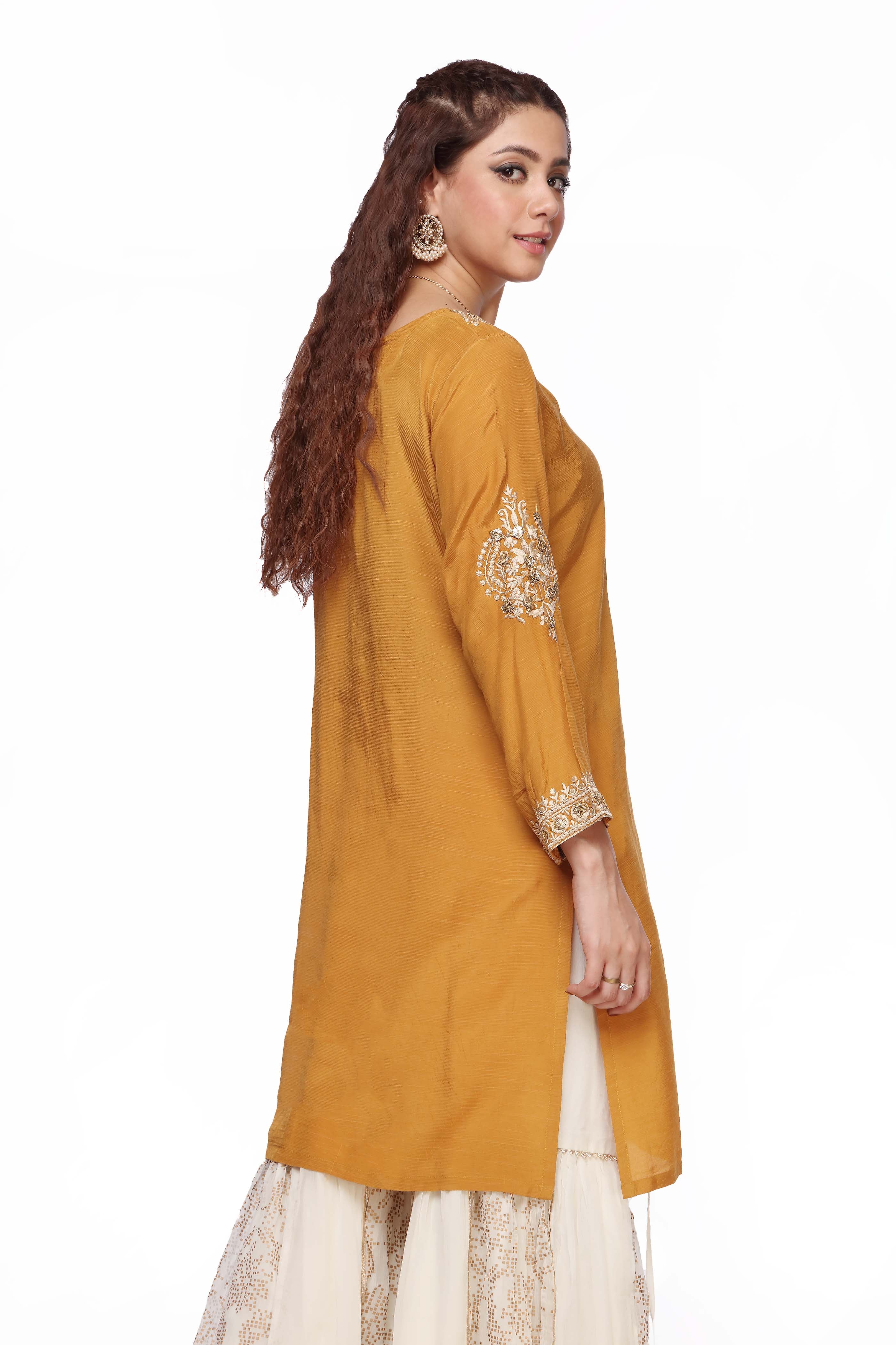1 Piece Raw Silk Top (FR0547)