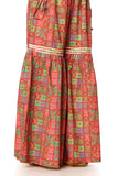 1 Piece Printed Cambric Gharara (CZ2437)