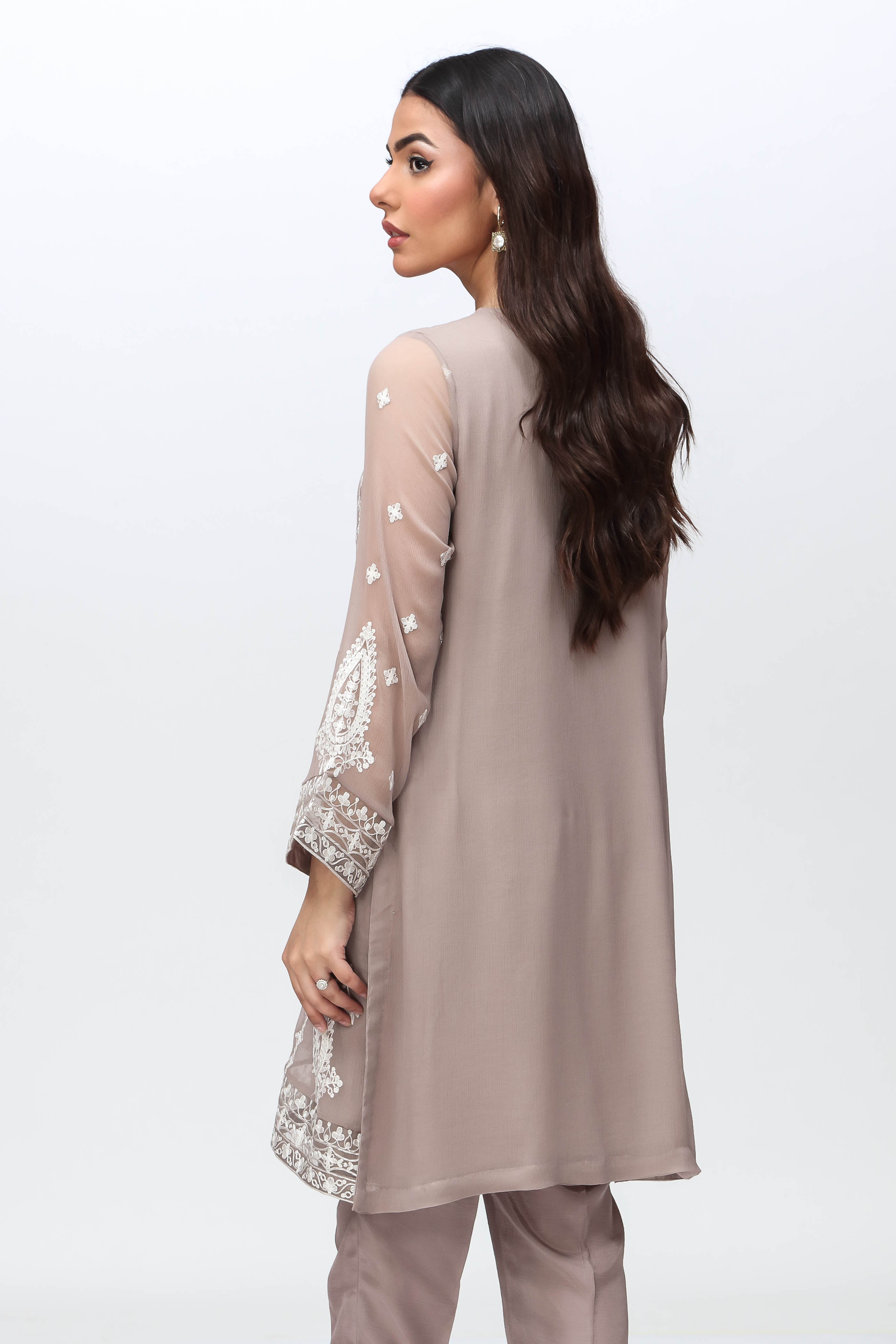 2 Piece Printed Chiffon Suit (FR0862)