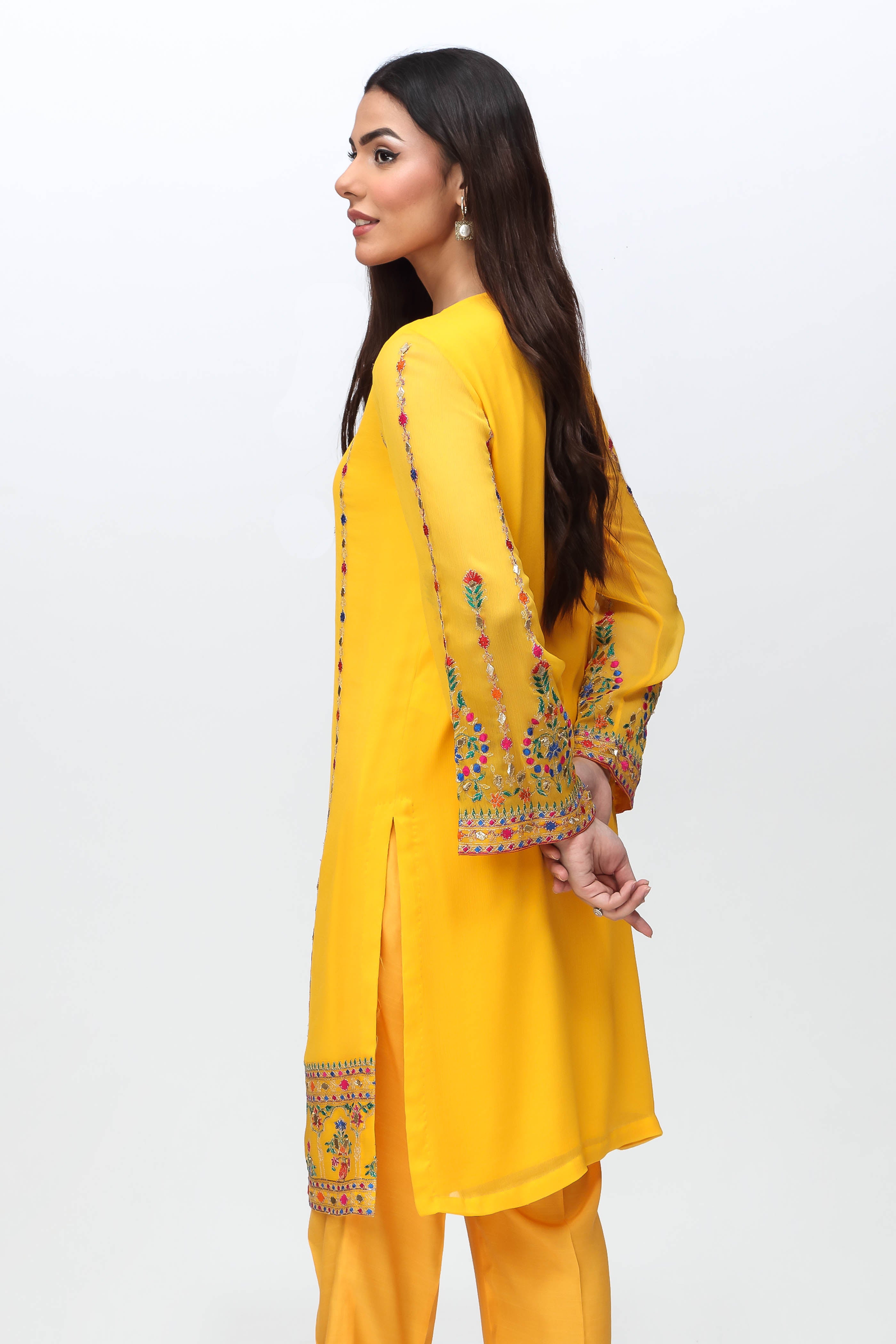 1 Piece Printed Chiffon Top (FR0859)