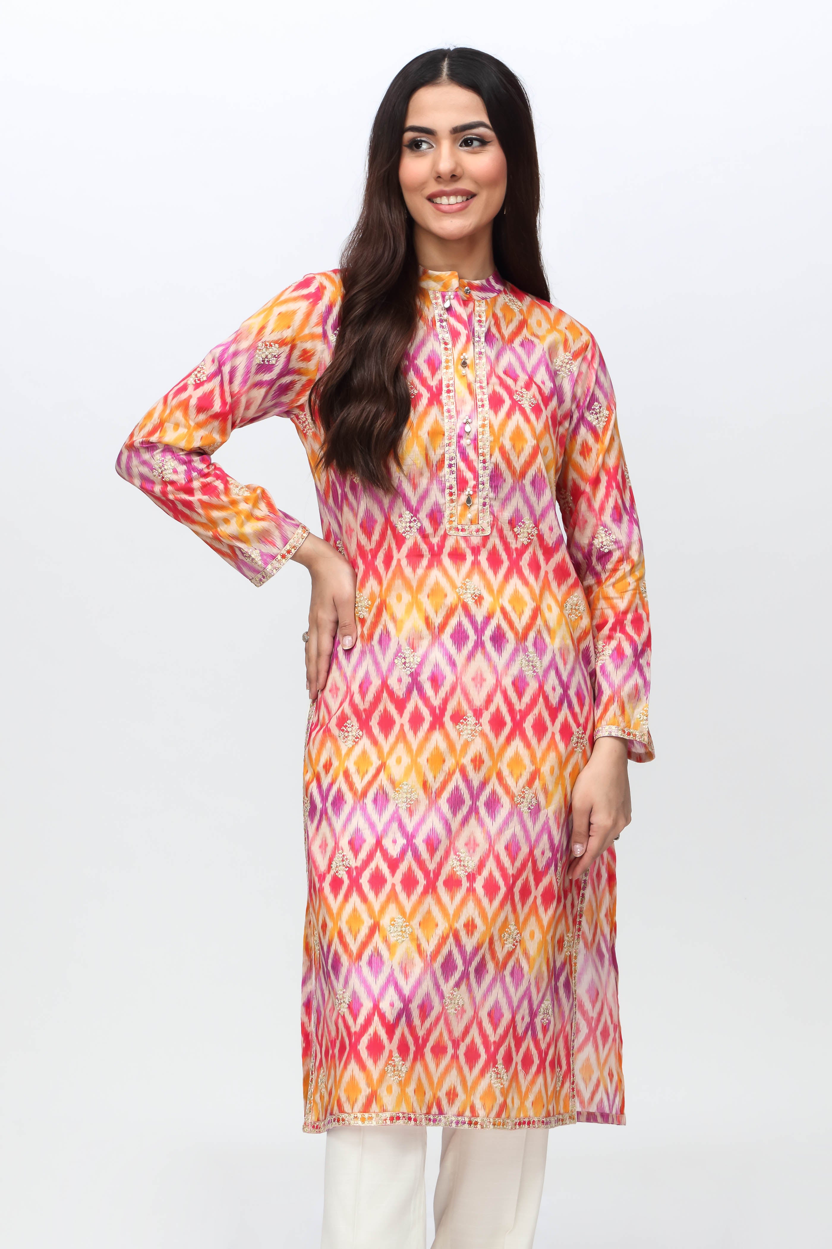 1 Piece Printed Lawn Top (TR0972)
