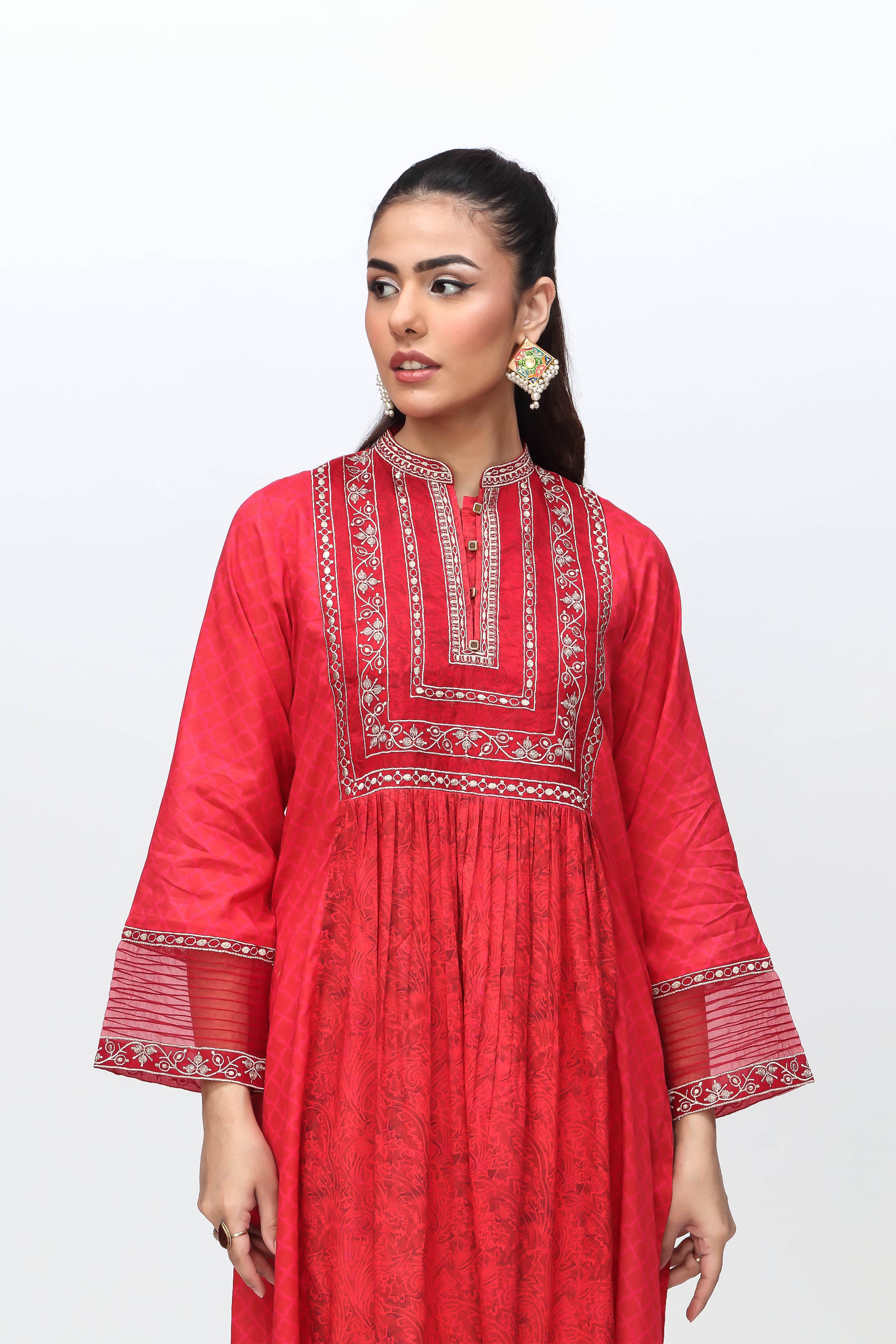 1 Piece Printed Lawn Frock (CR3194)