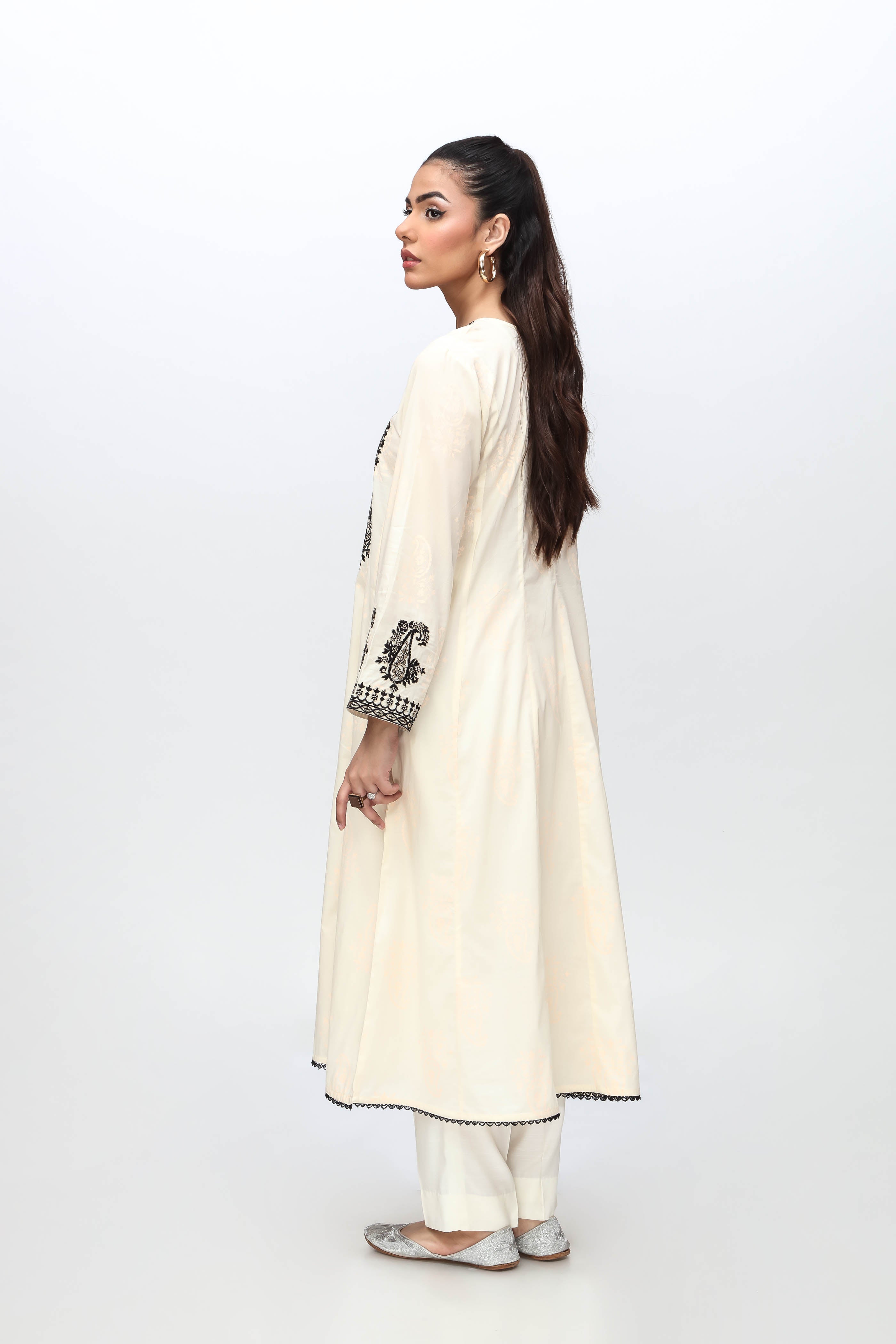 1 Piece Printed Lawn Frock (CR3190)
