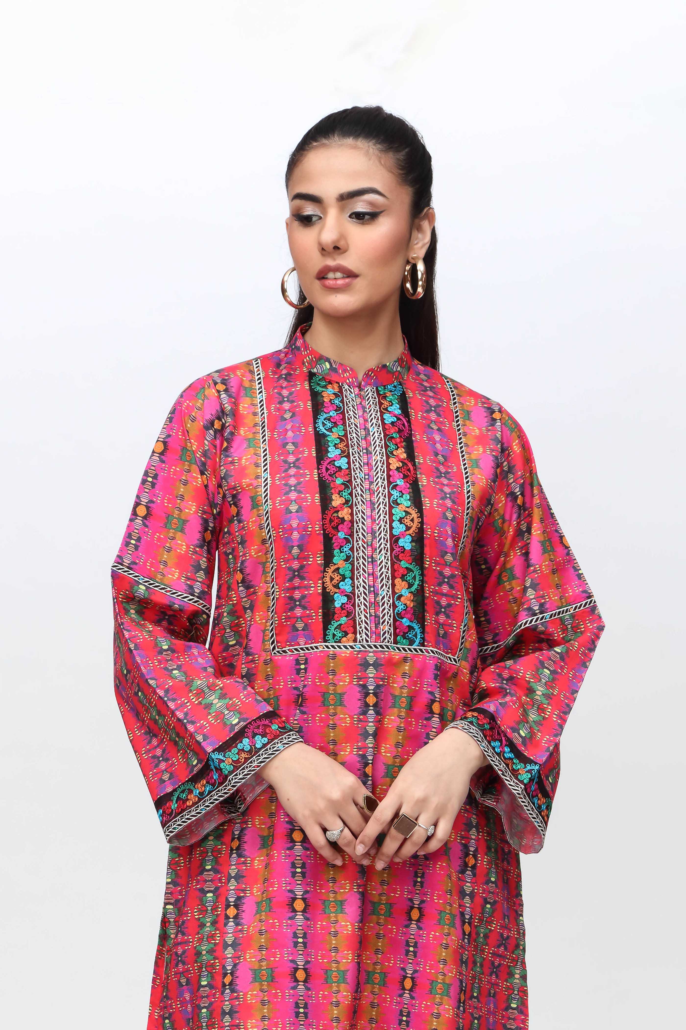 1 Piece Printed Cambric Top (TR0985)