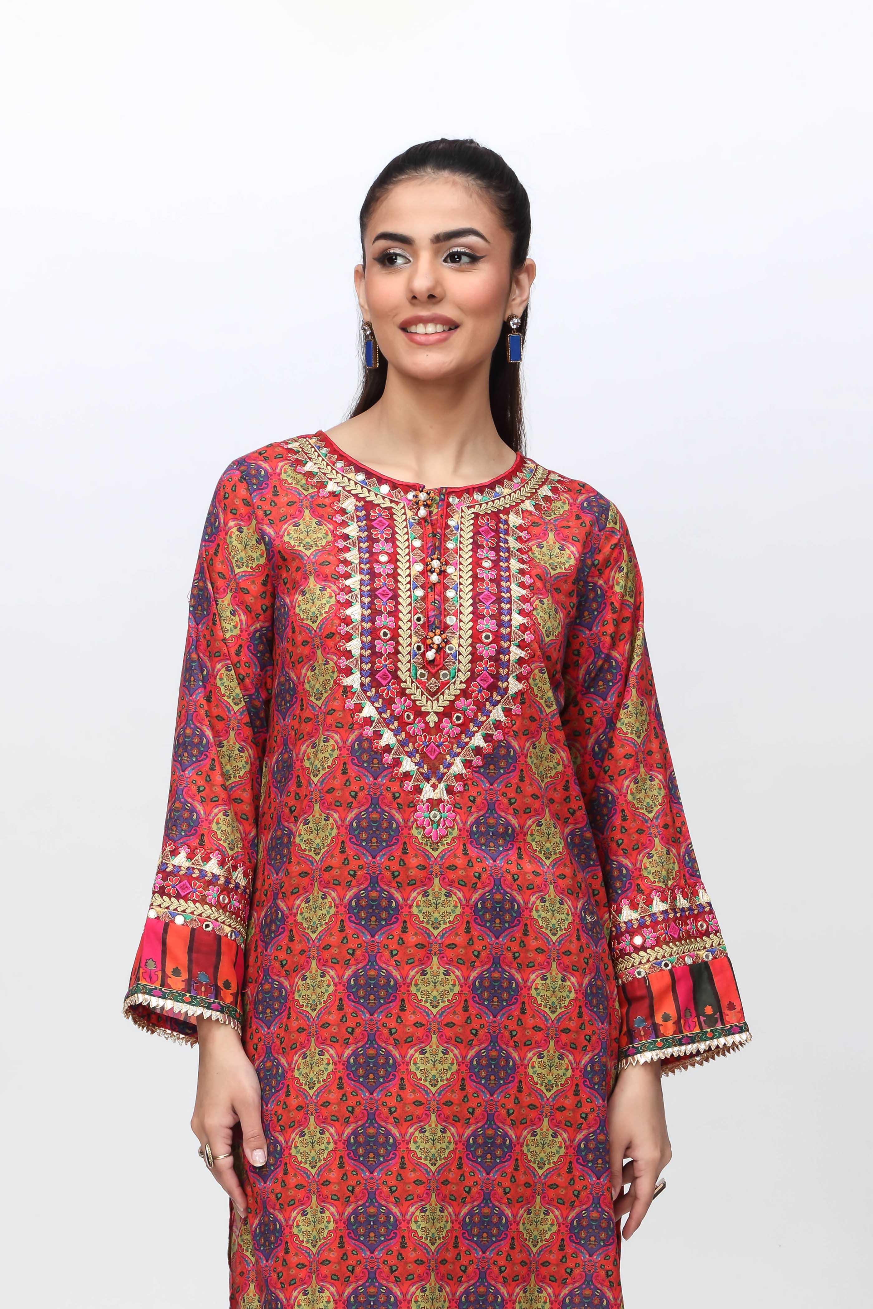 1 Piece Printed Lawn Top (TR0987)