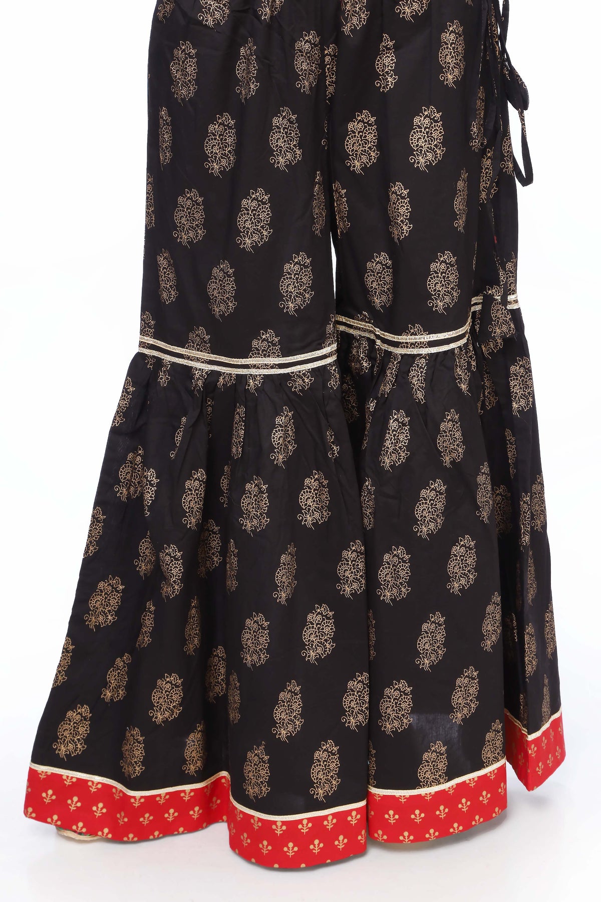 1 Piece Printed Cambric Gharara (CZ2372)