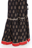 1 Piece Printed Cambric Gharara (CZ2372)