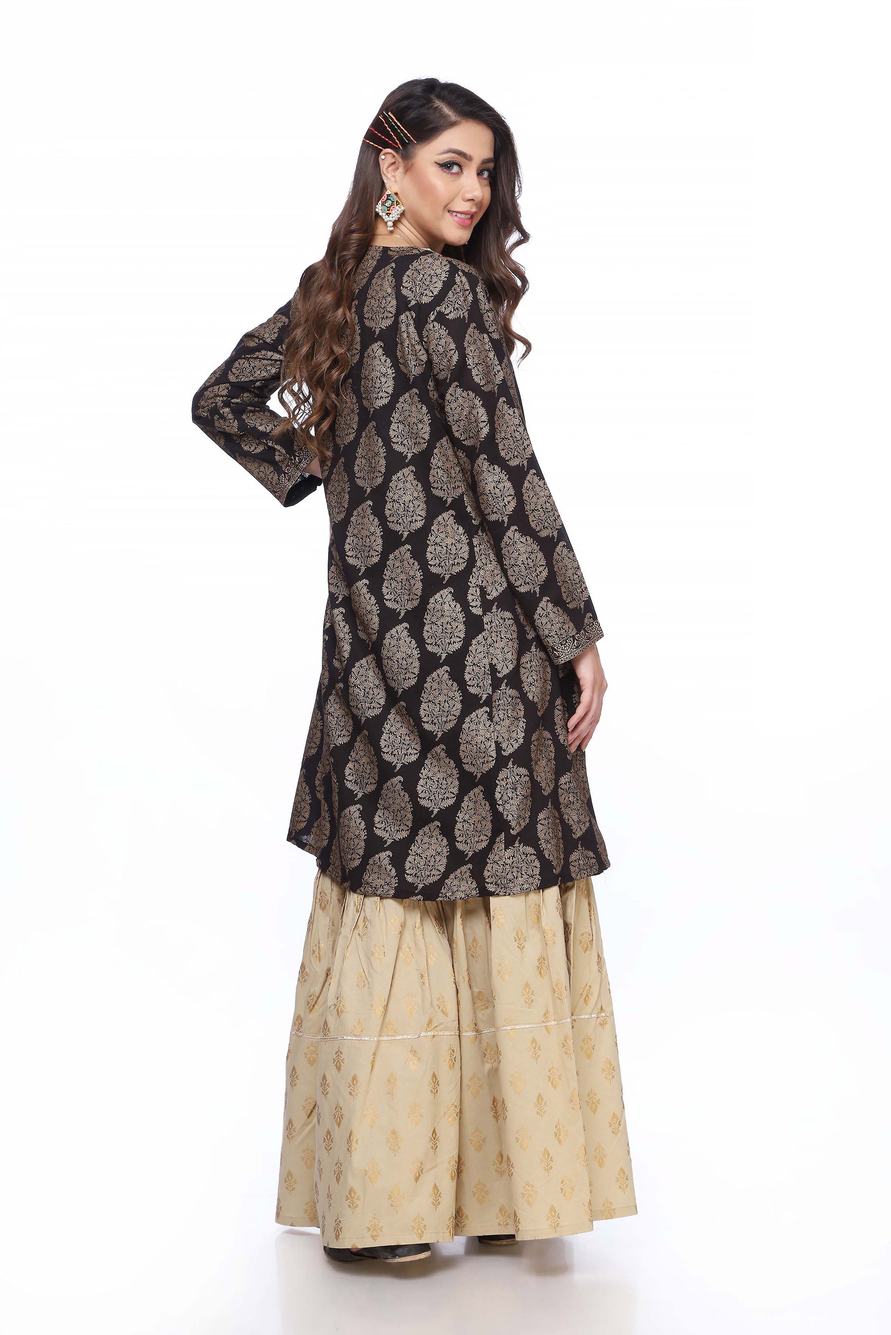 1 Piece Lawn Karandi Frock (CR2637)