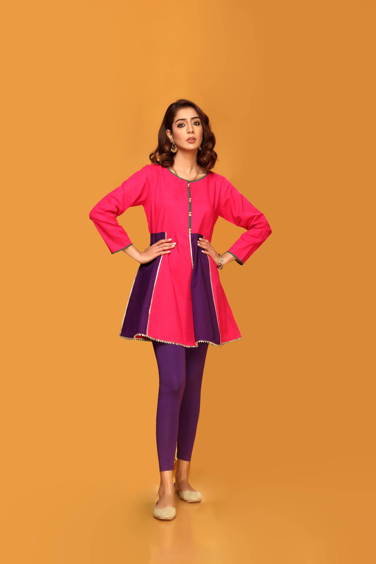 1 Piece Slub Khaddar Frock (NR0343)