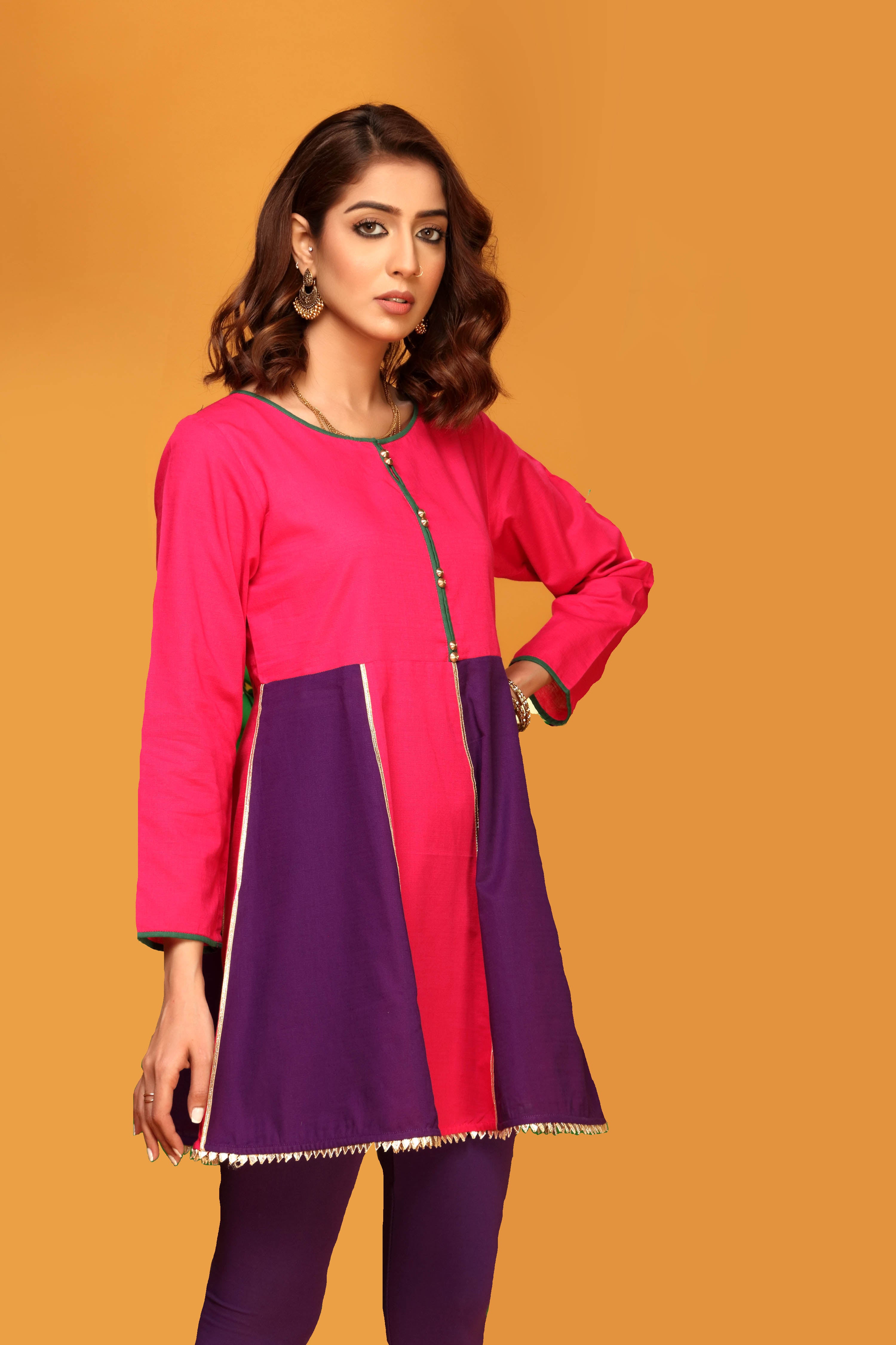 1 Piece Slub Khaddar Frock (NR0343)