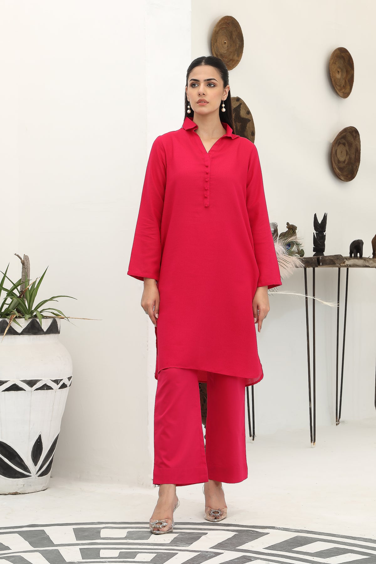 2 Piece Lawn Karandi Suit (NR0397)