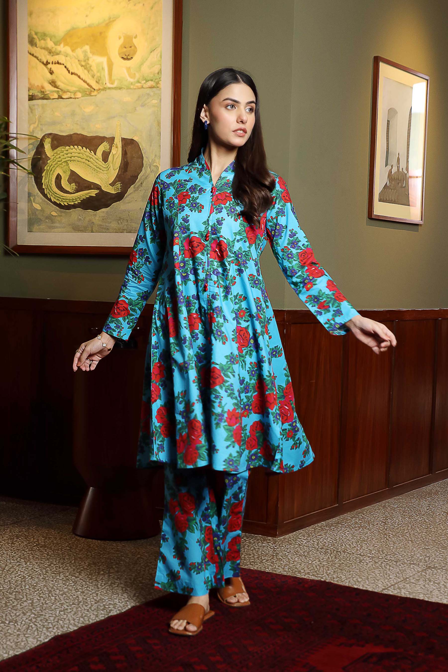 2 Piece Cambric Suit (TR1041)