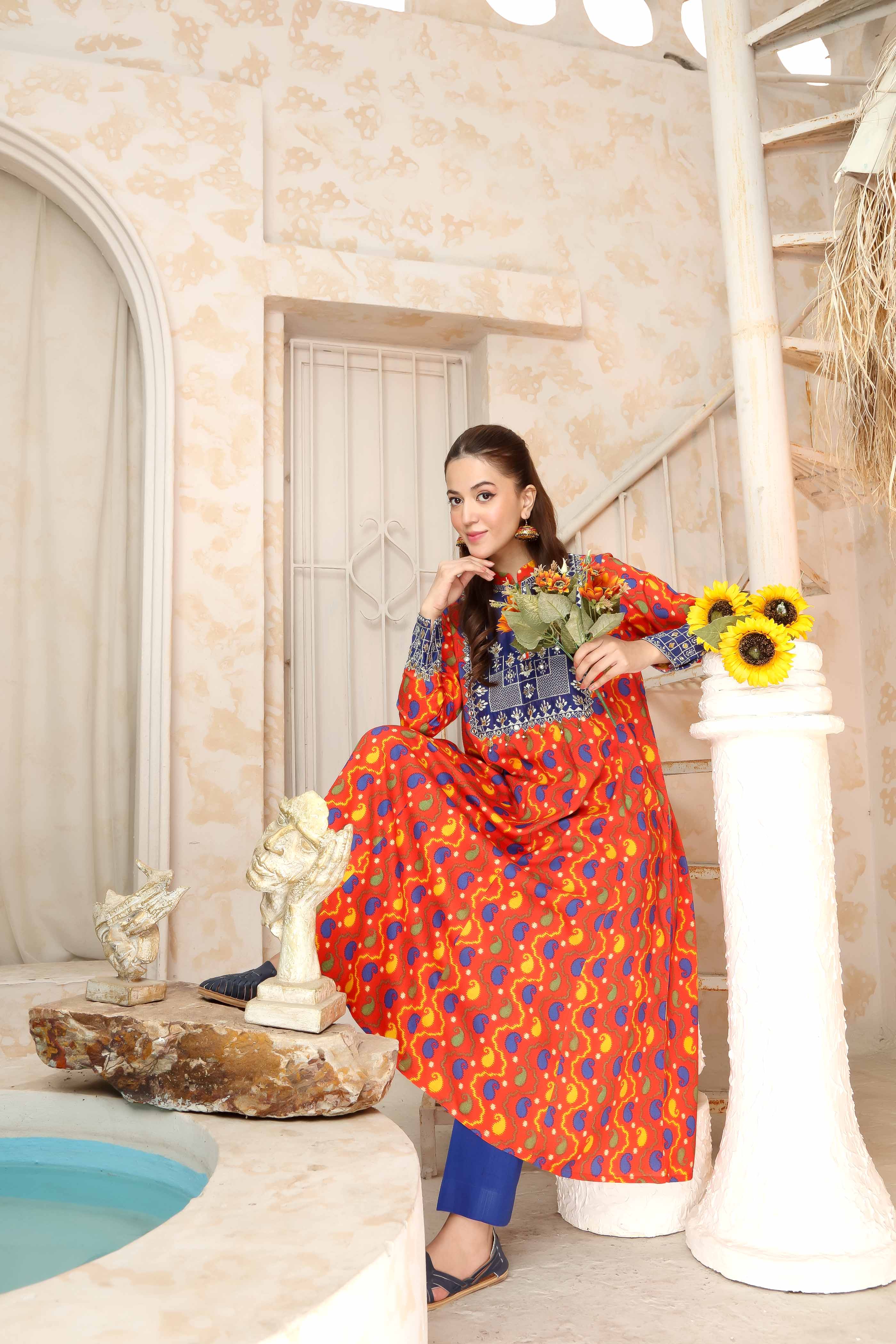 1 Piece Linen Frock (TR1069)